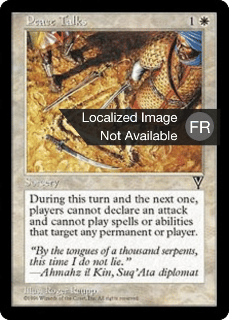 Parole de paix — Visions — Magic: The Gathering