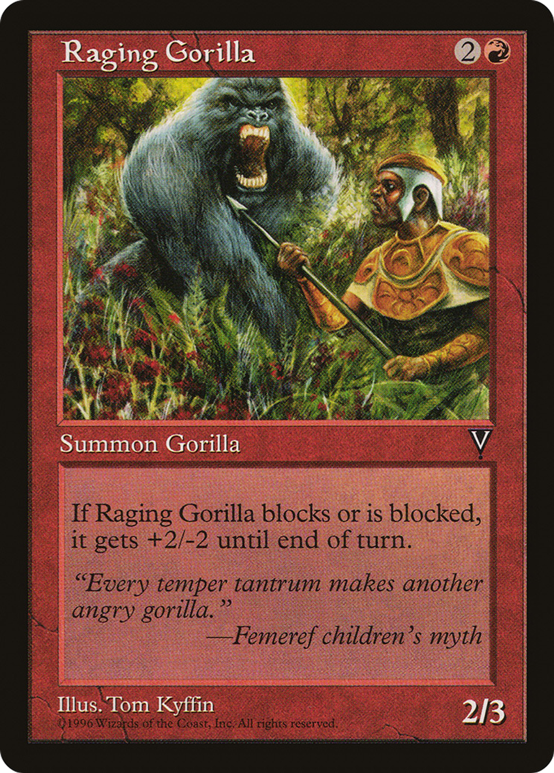Raging Gorilla — Visions — Magic: The Gathering
