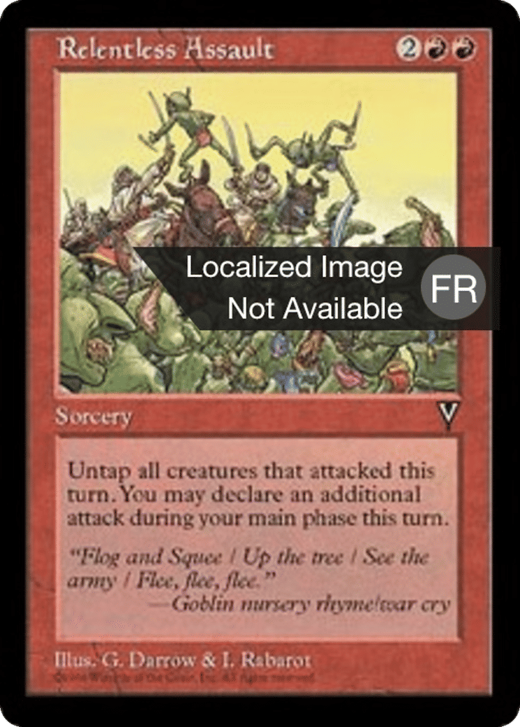 Assaut implacable — Visions — Magic: The Gathering