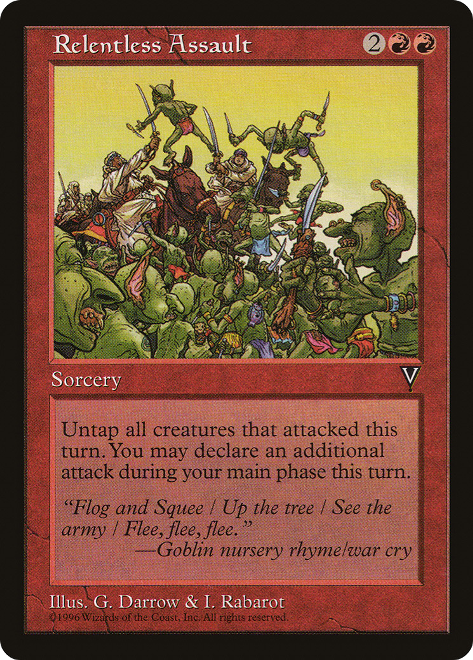 Relentless Assault — Visions — Magic: The Gathering