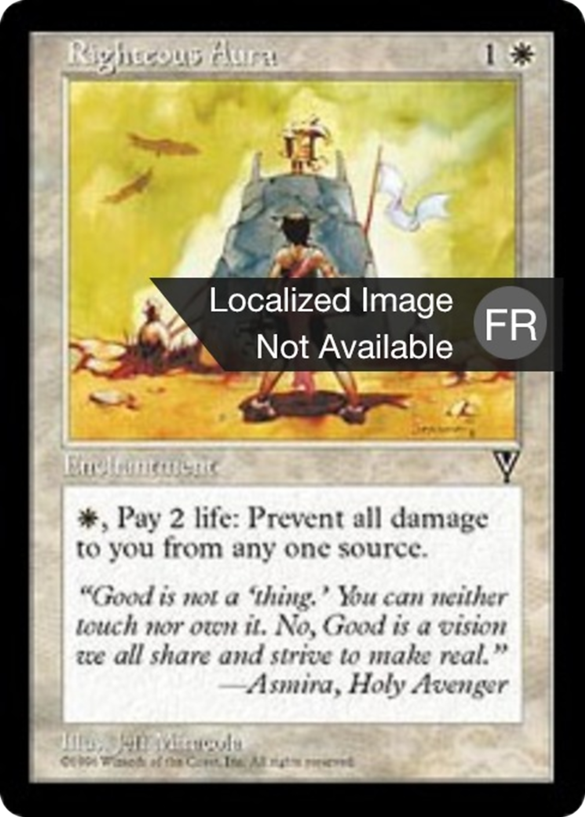 Aura de droiture — Visions — Magic: The Gathering