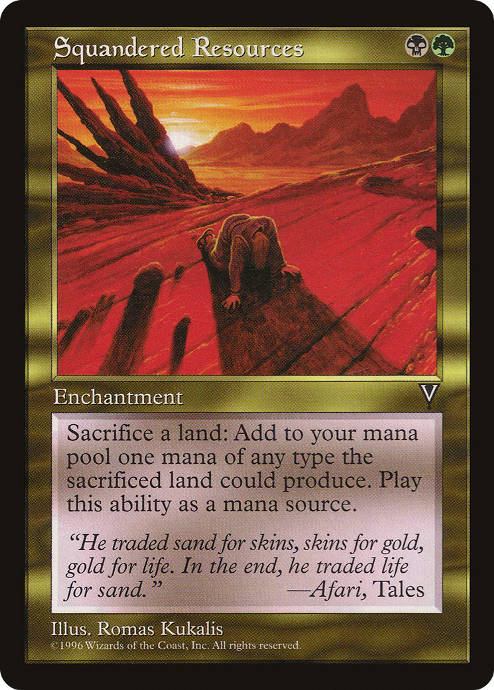 Squandered Resources — Visions — Magic: The Gathering
