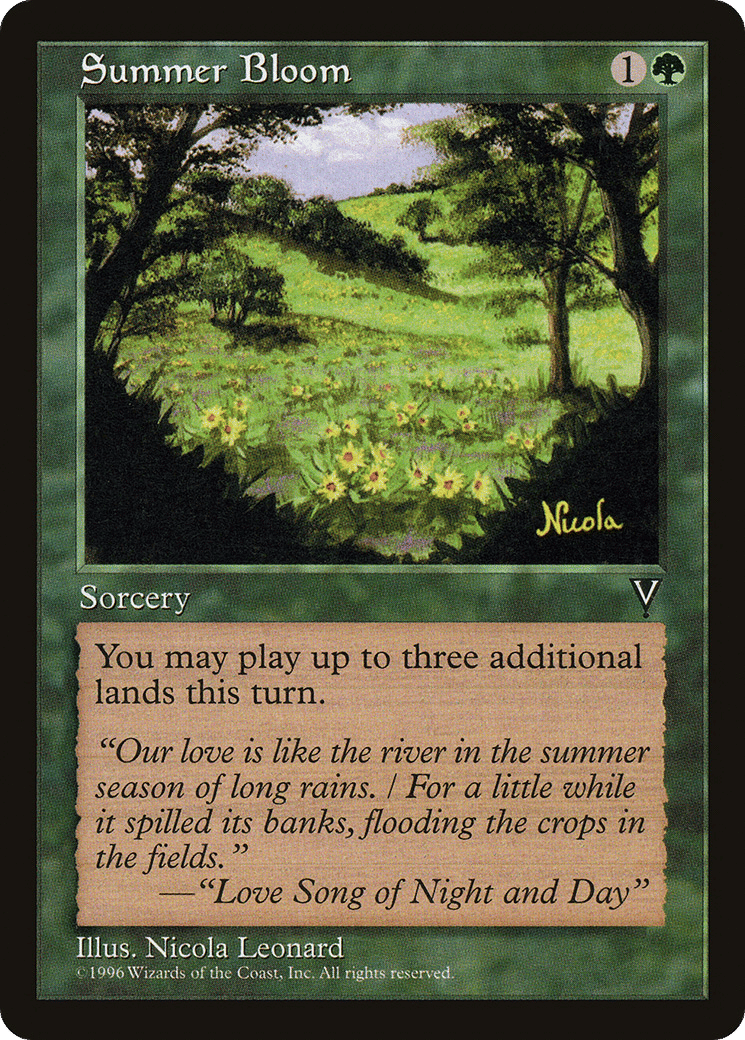 Summer Bloom — Visions — Magic: The Gathering