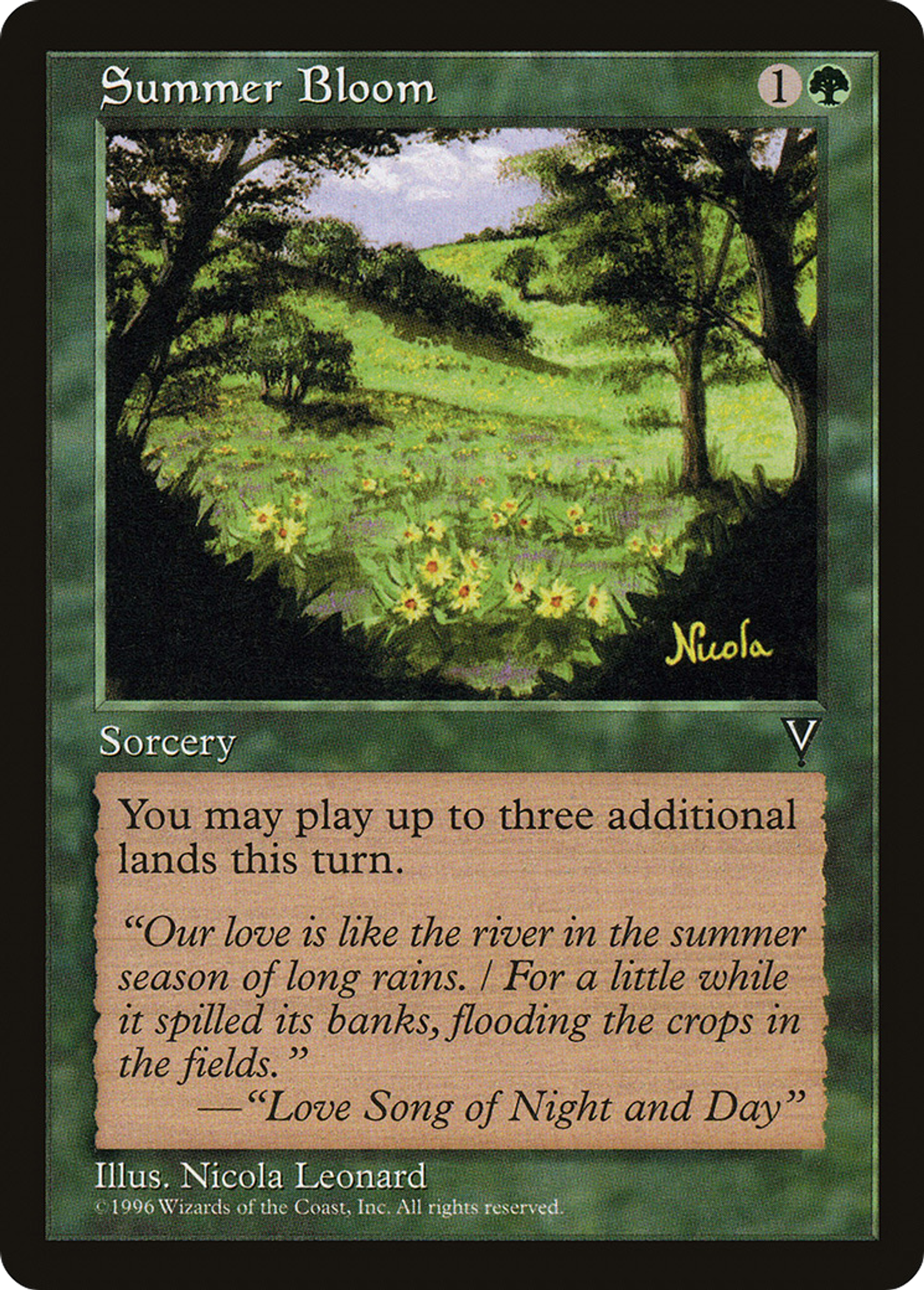 Summer Bloom — Visions — Magic: The Gathering
