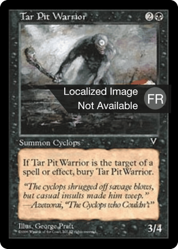 Guerrier du goudron — Visions — Magic: The Gathering