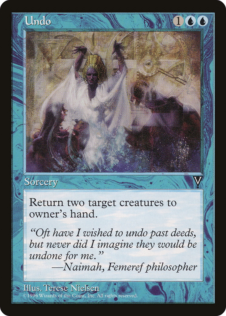 Undo — Visions — Magic: The Gathering