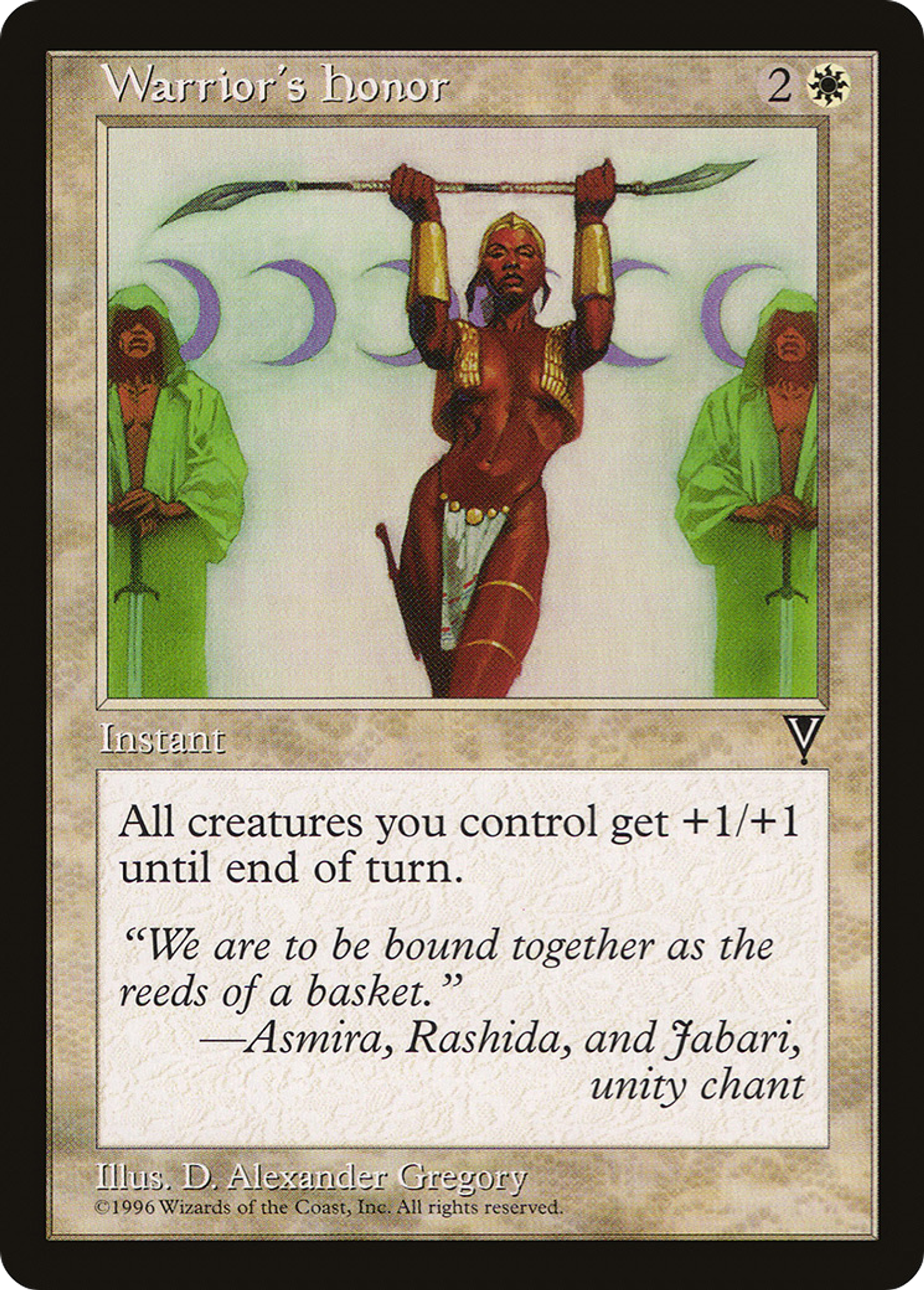Warrior's Honor — Visions — Magic: The Gathering