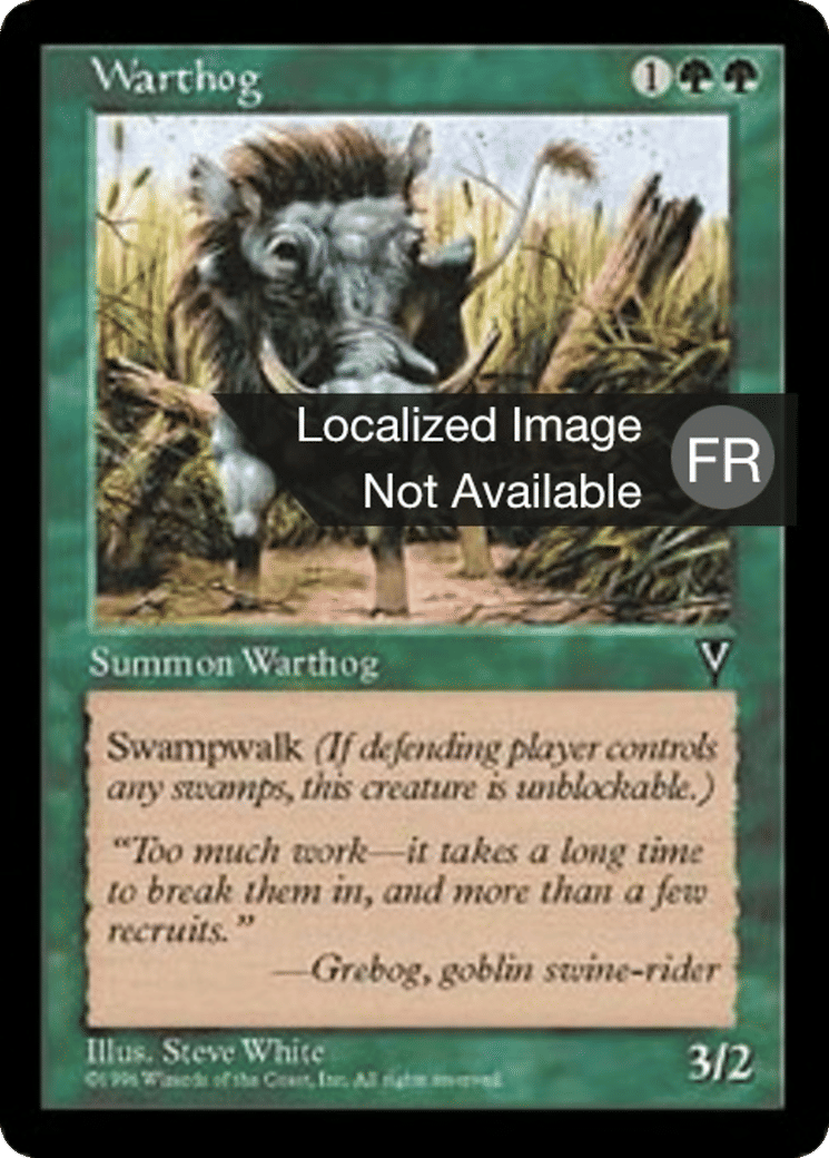 Phacochère — Visions — Magic: The Gathering