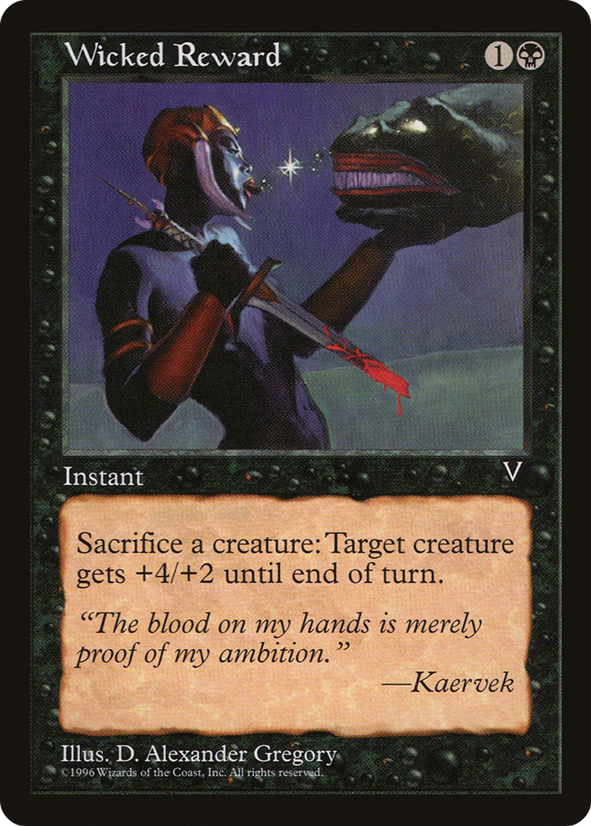 Wicked Reward — Visions — Magic: The Gathering
