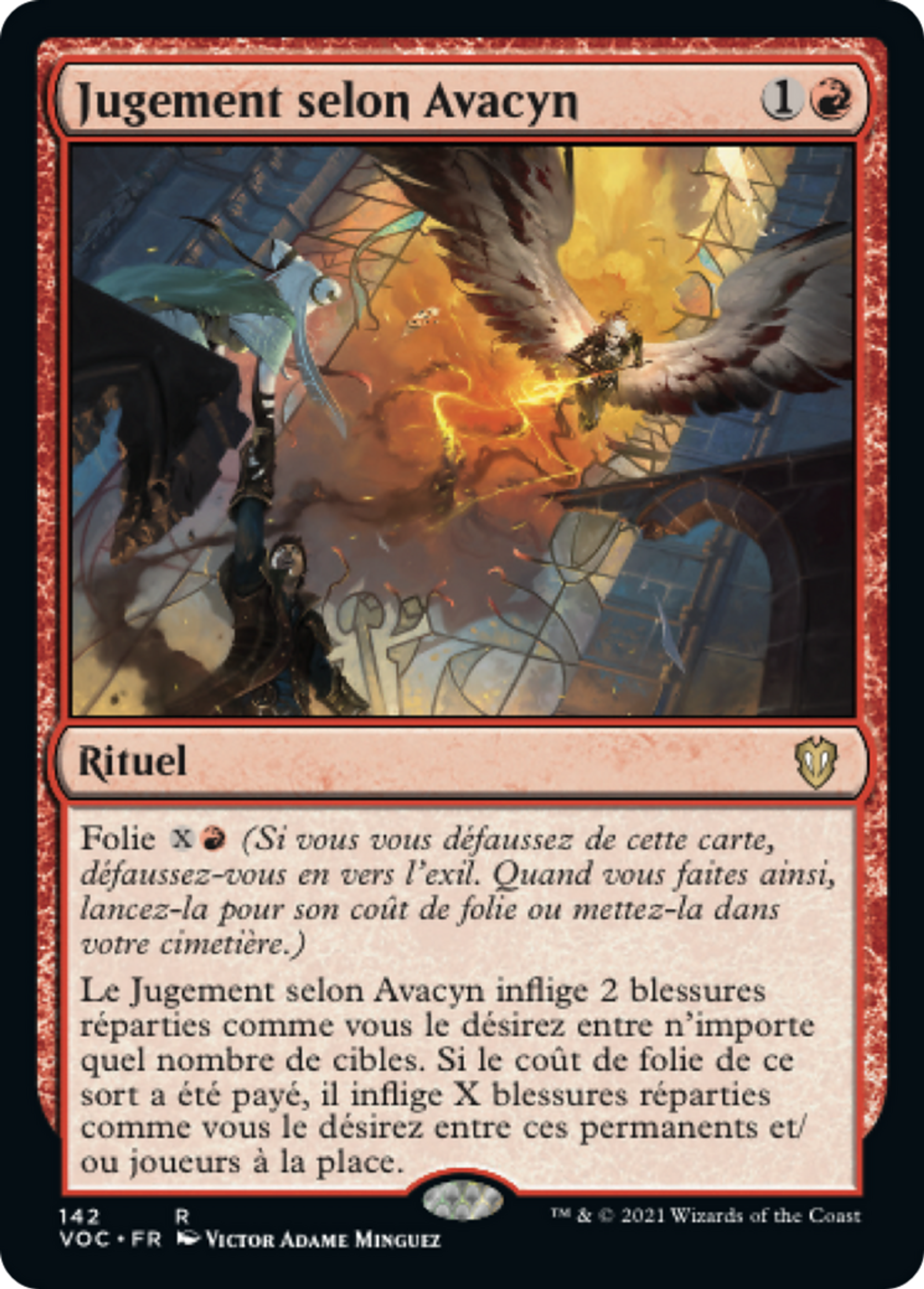 Jugement selon Avacyn — Crimson Vow Commander — Magic: The Gathering