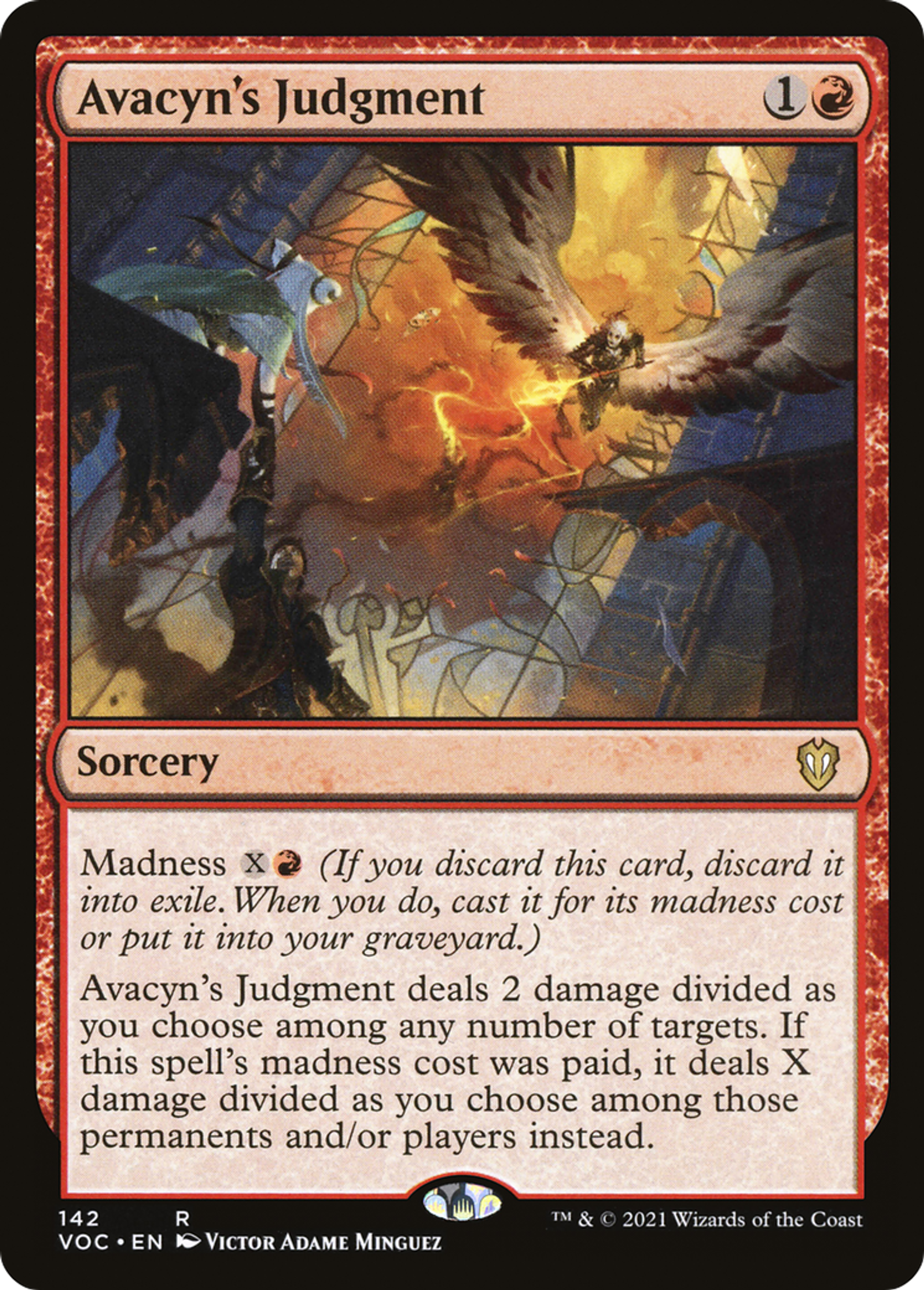 Jugement selon Avacyn — Crimson Vow Commander — Magic: The Gathering