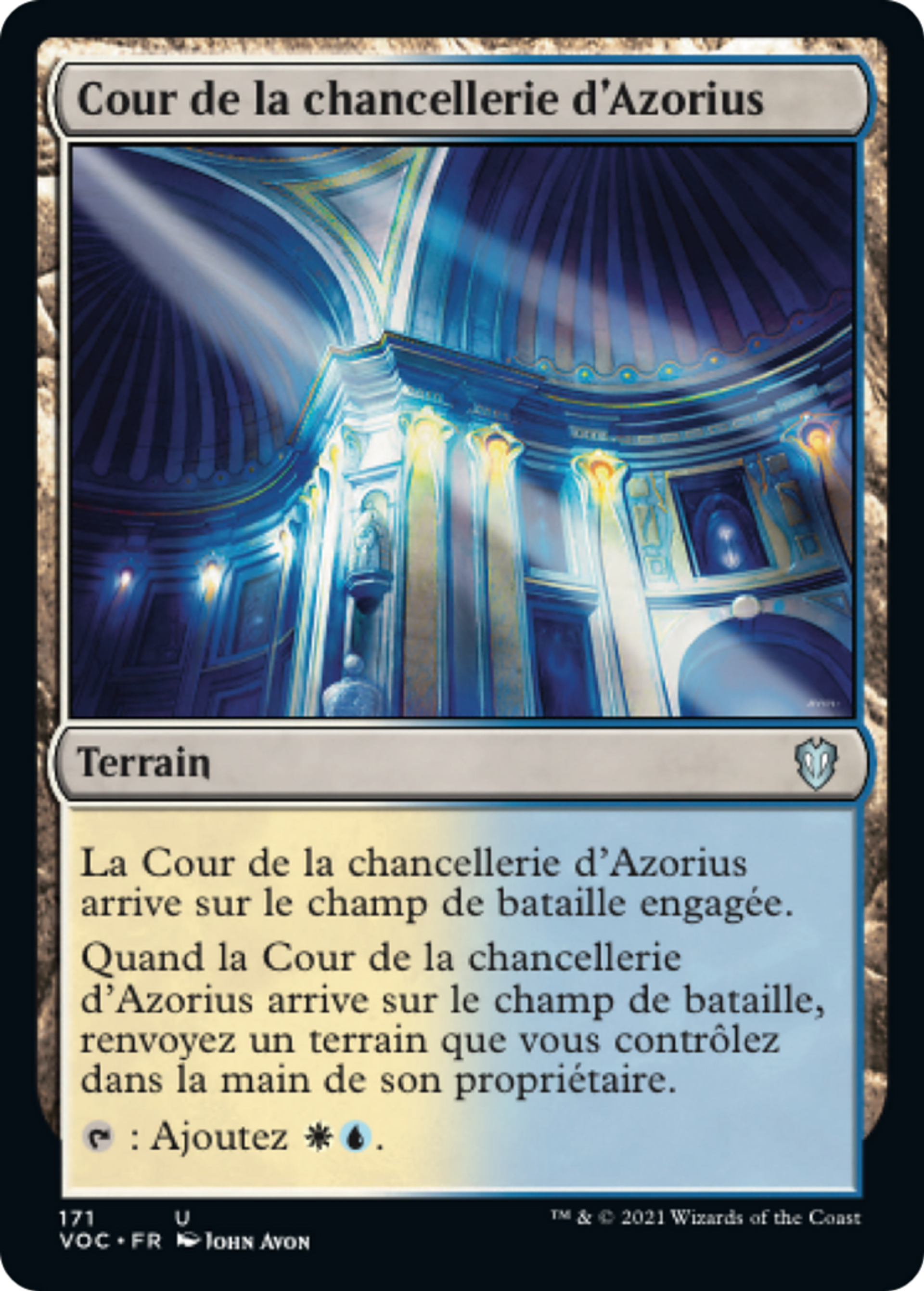 Cour de la chancellerie d'Azorius — Crimson Vow Commander — Magic: The Gathering
