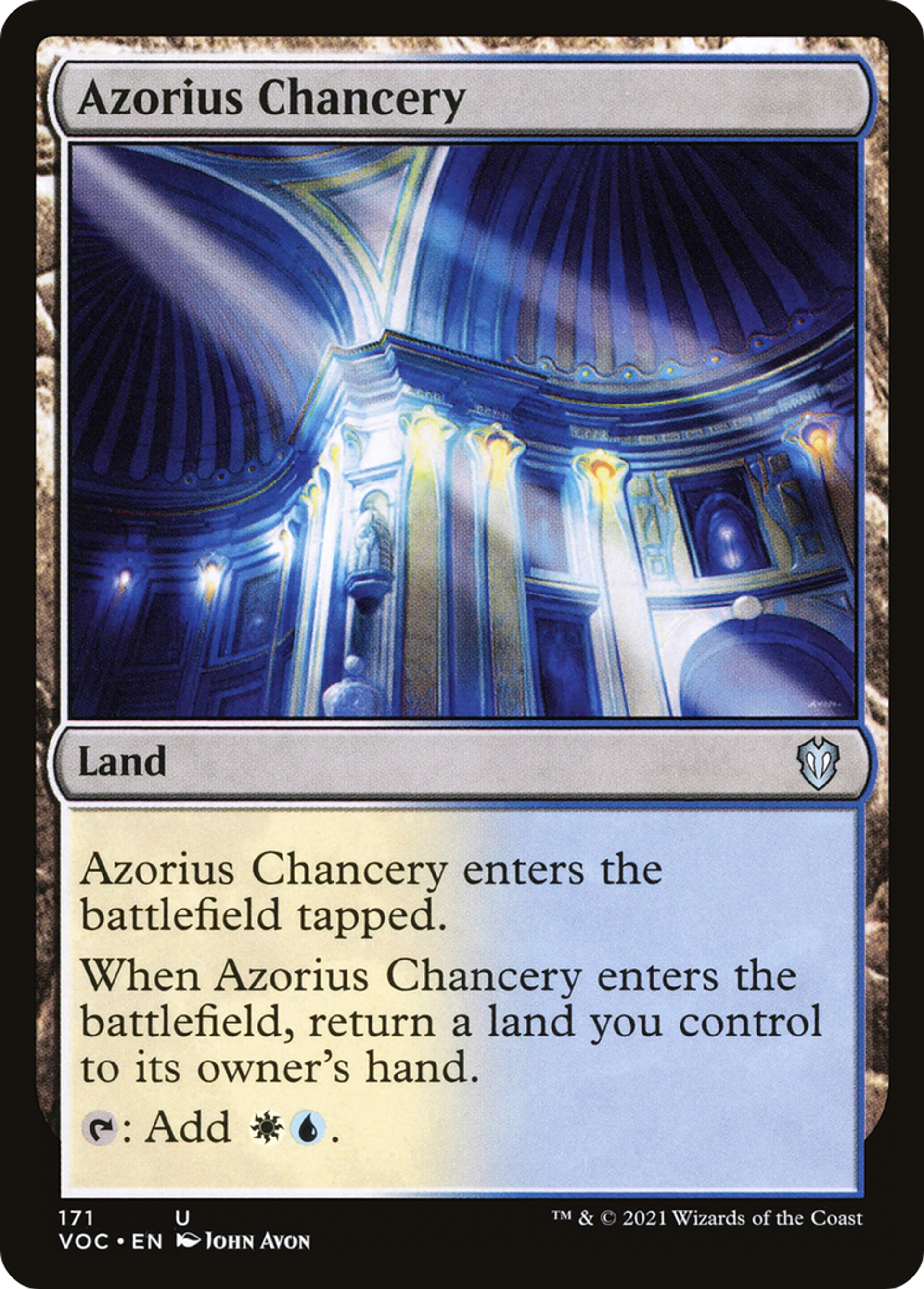 Azorius Chancery — Crimson Vow Commander — Magic: The Gathering