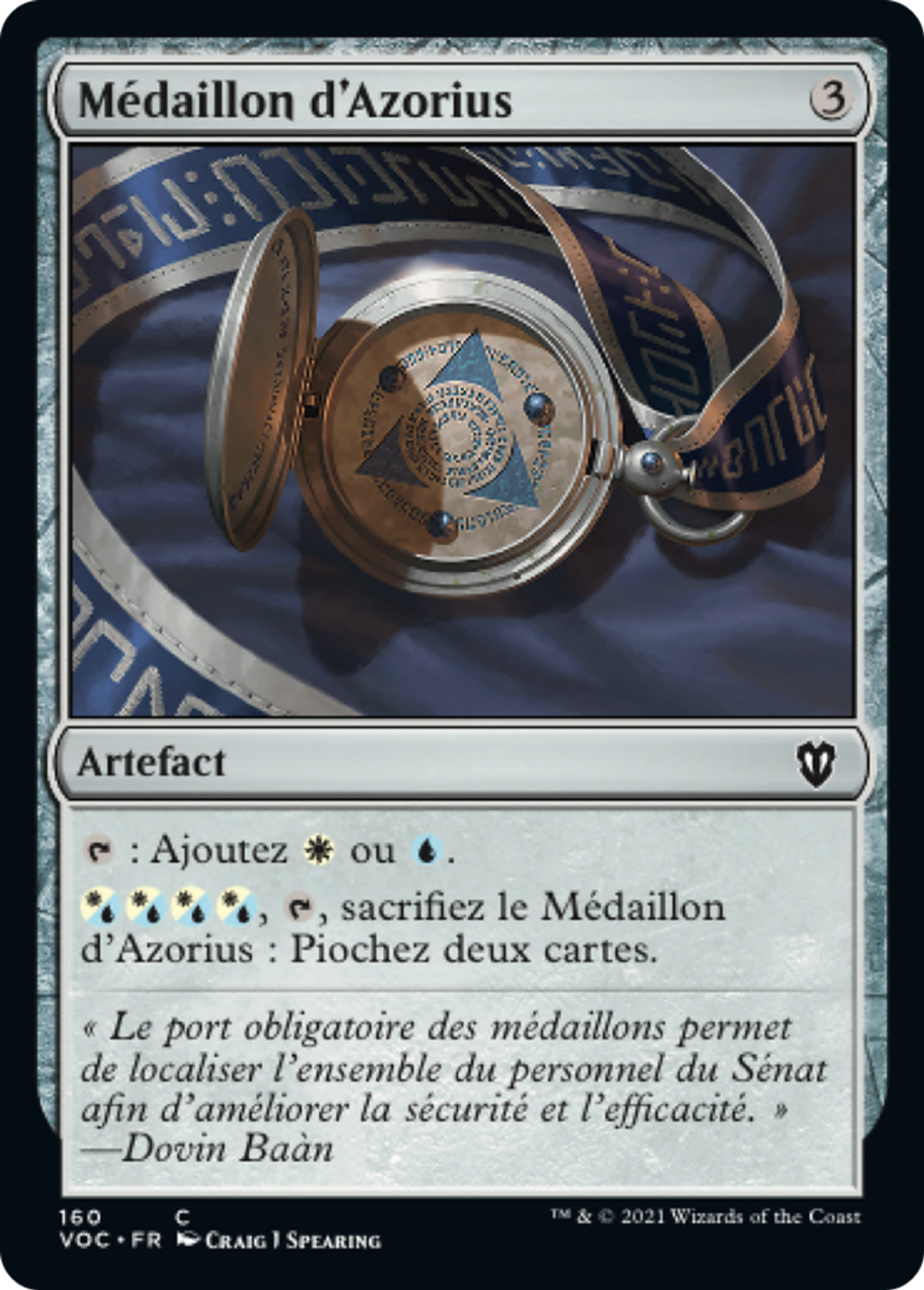 Médaillon d'Azorius — Crimson Vow Commander — Magic: The Gathering