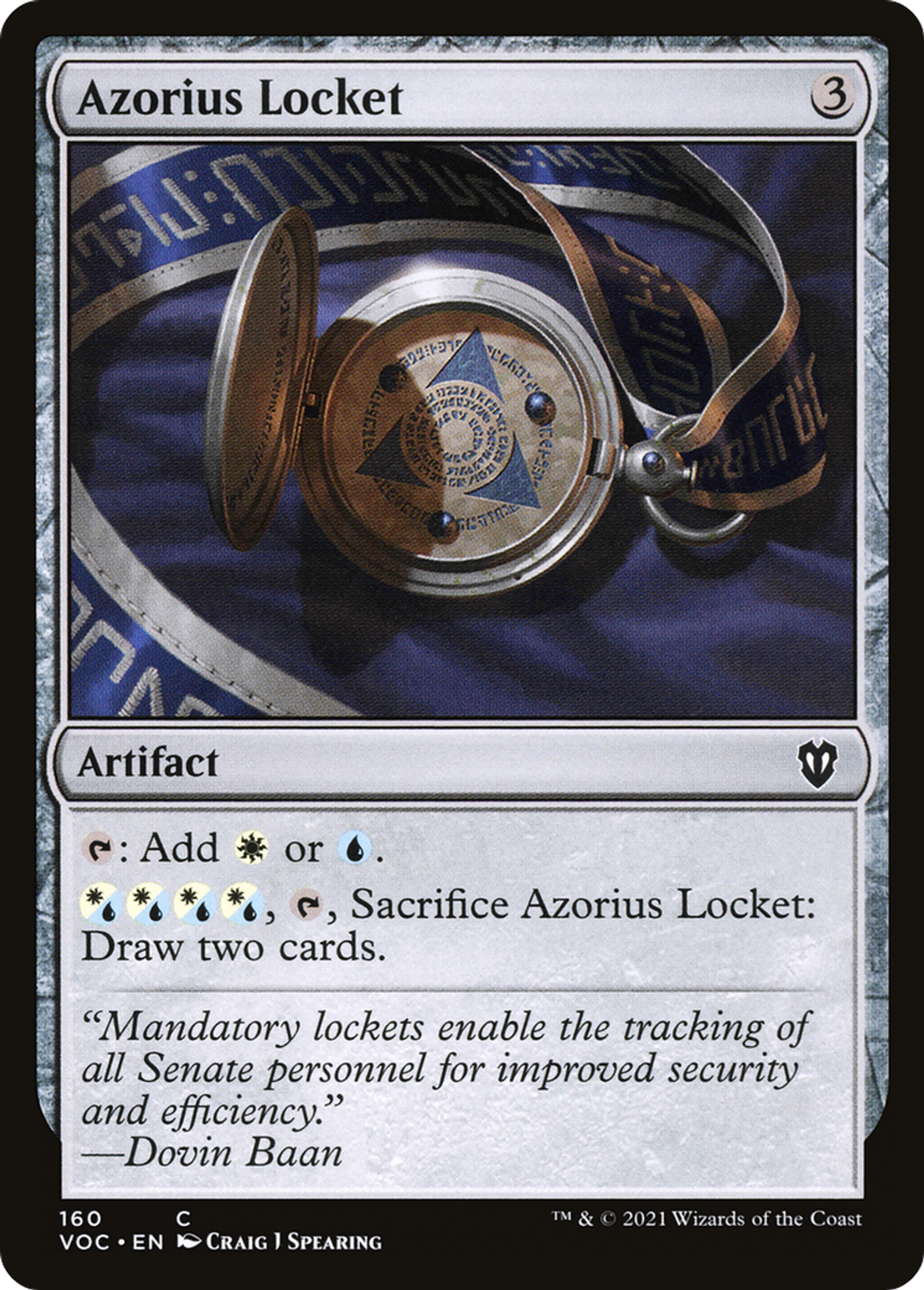 Médaillon d'Azorius — Crimson Vow Commander — Magic: The Gathering
