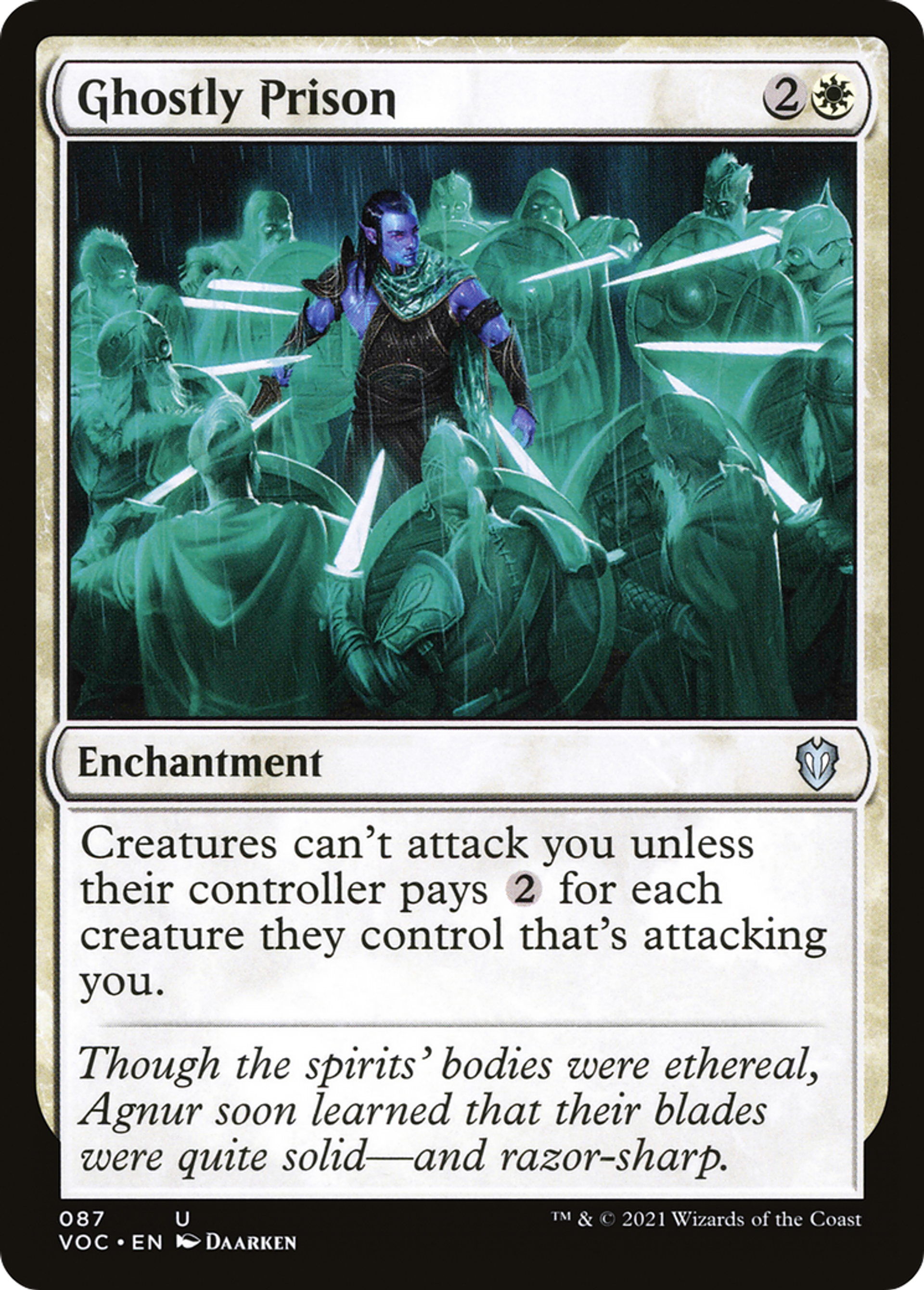Ghostly Prison — Crimson Vow Commander — Magic: The Gathering