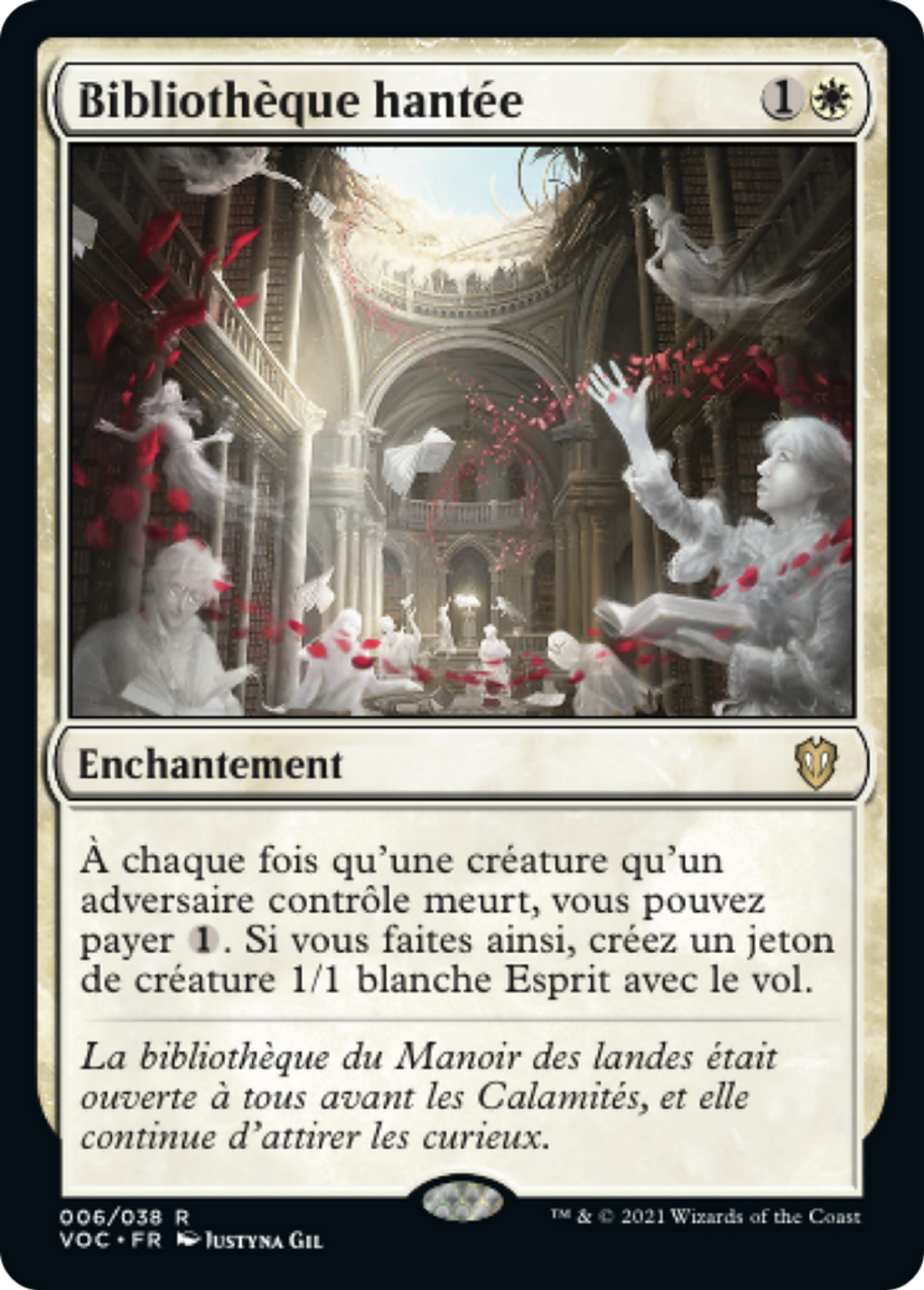 Bibliothèque hantée — Crimson Vow Commander — Magic: The Gathering