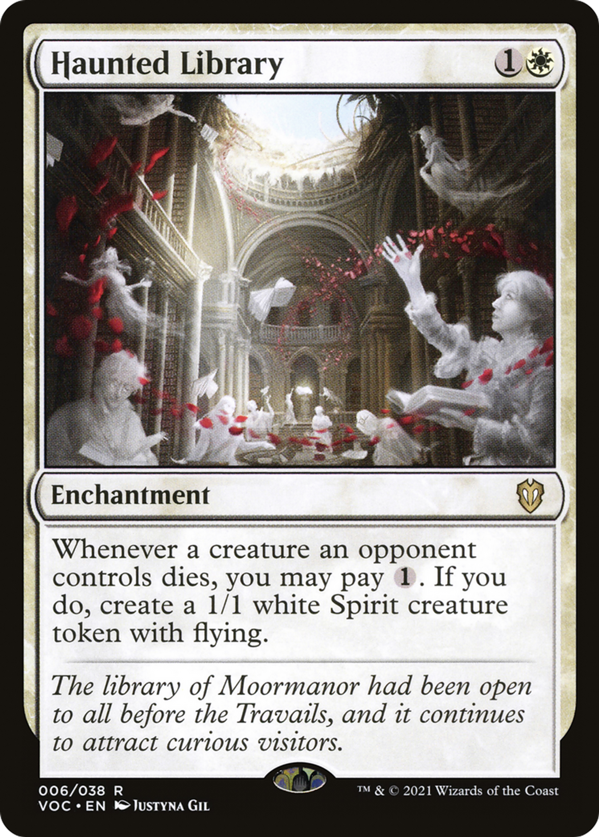 Haunted Library — Crimson Vow Commander — Magic: The Gathering