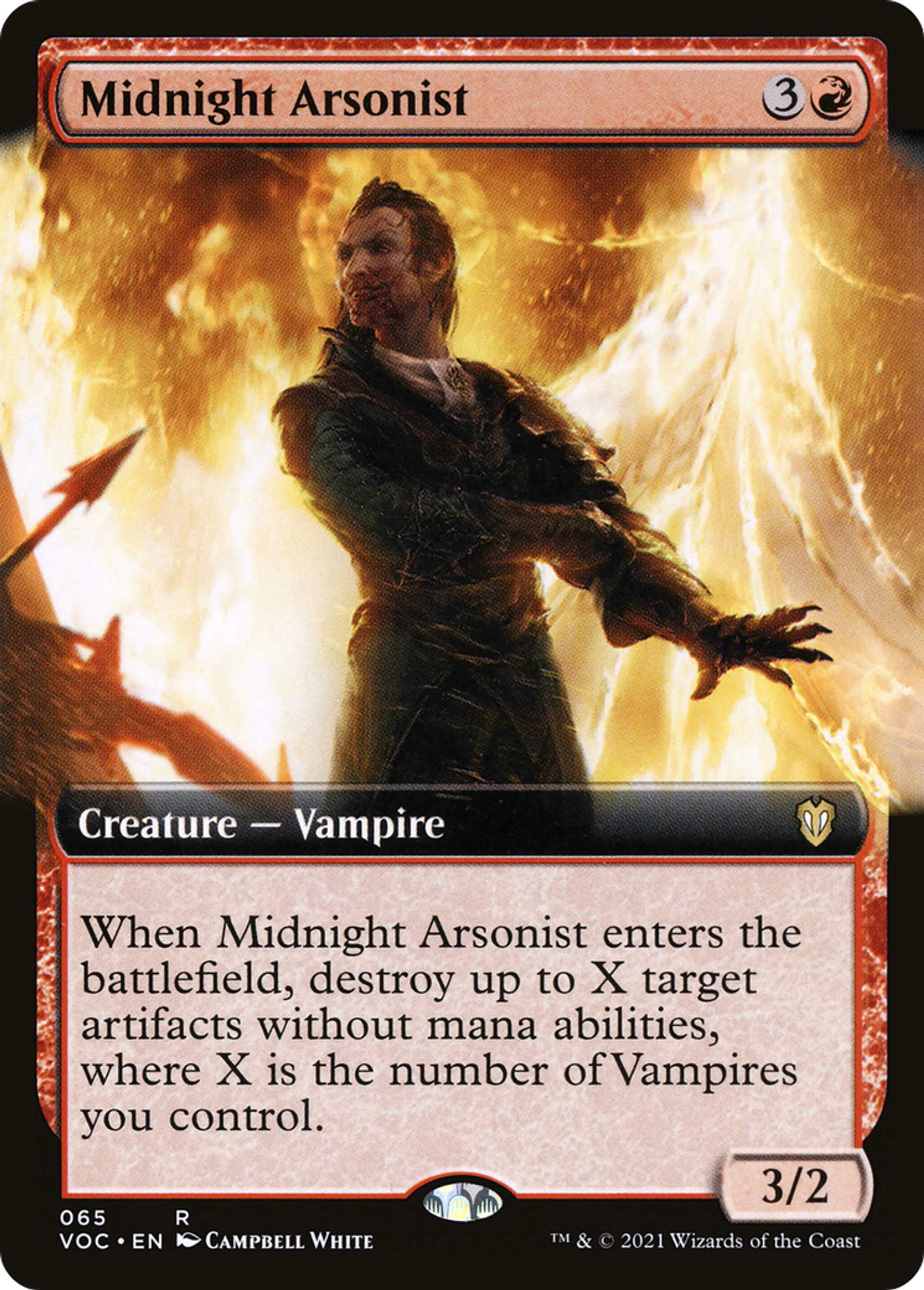Midnight Arsonist — Crimson Vow Commander — Magic: The Gathering