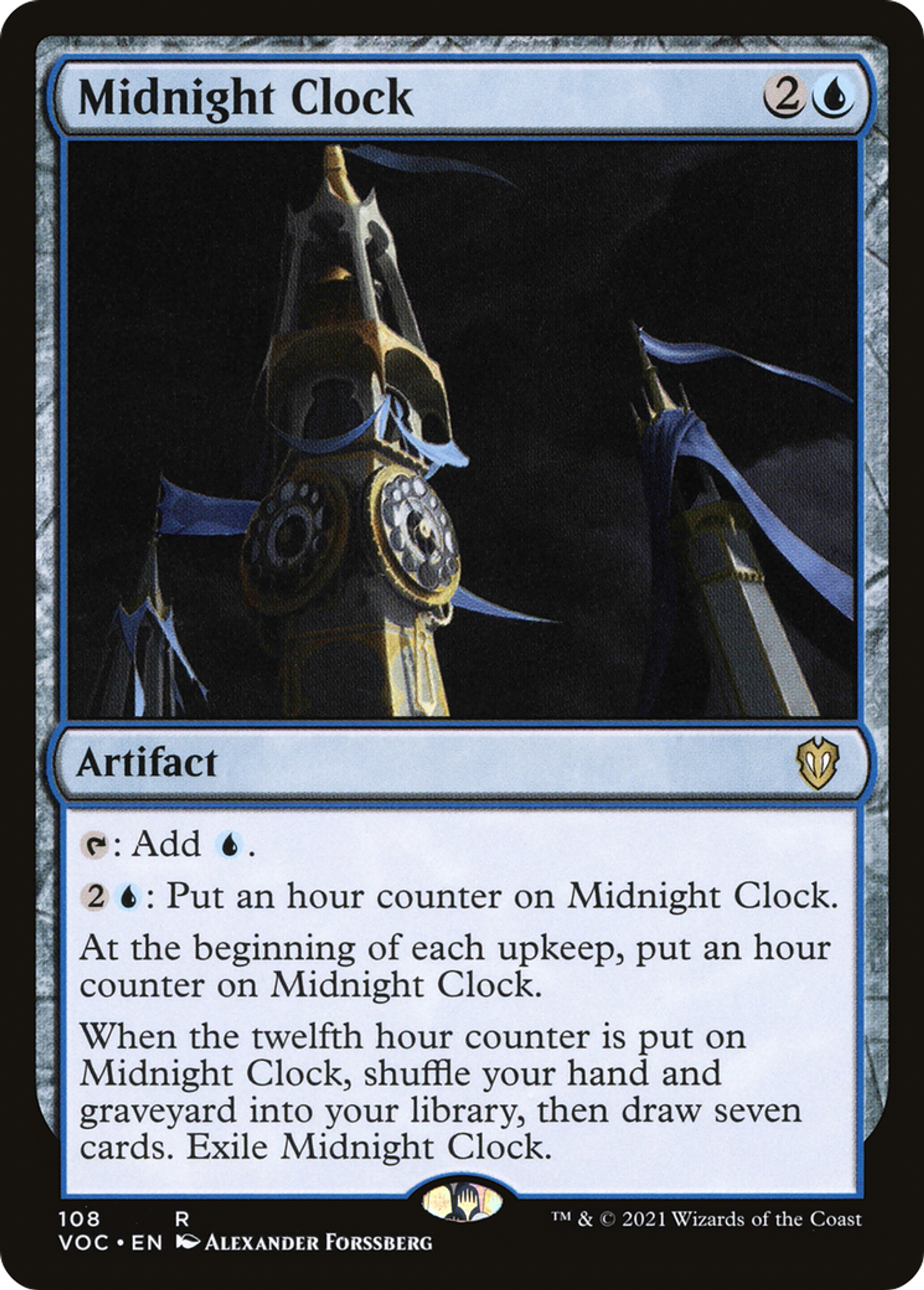 Midnight Clock — Crimson Vow Commander — Magic: The Gathering