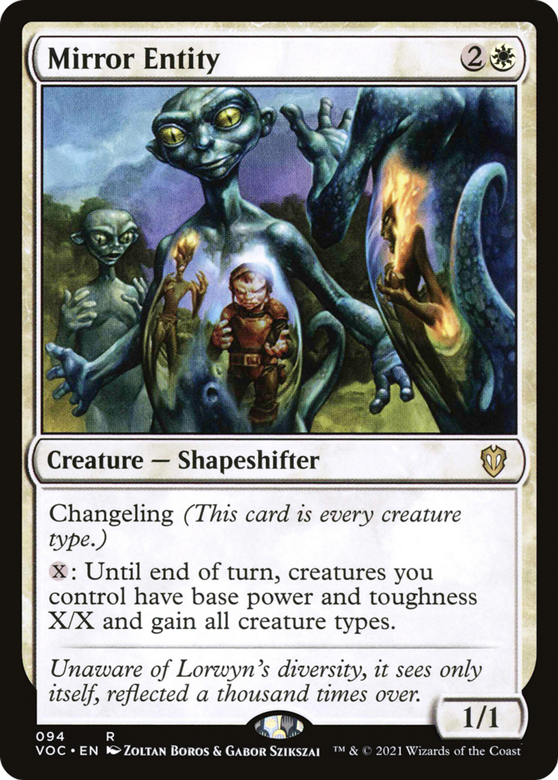 Mirror Entity — Crimson Vow Commander — Magic: The Gathering