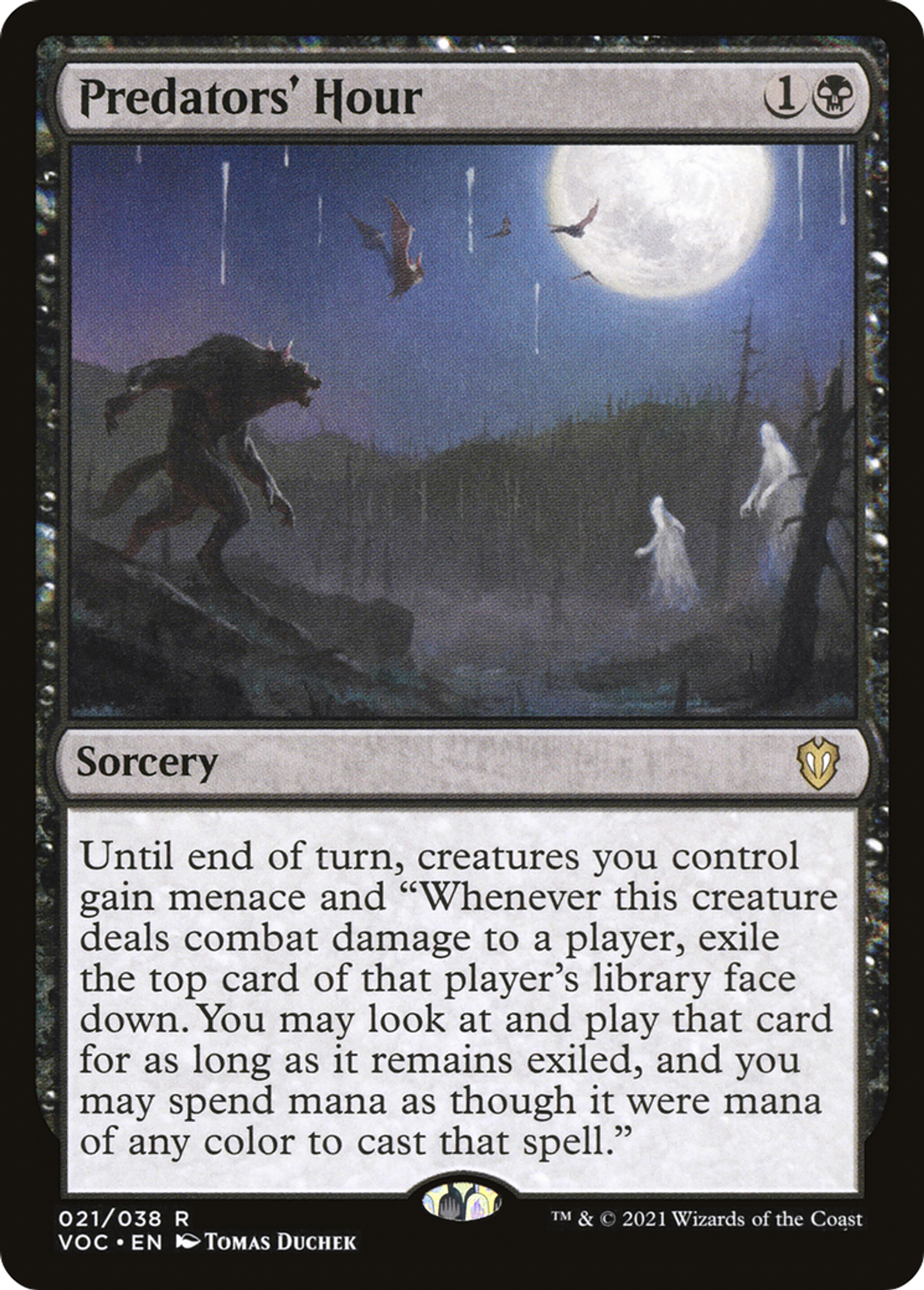 Predators' Hour — Crimson Vow Commander — Magic: The Gathering
