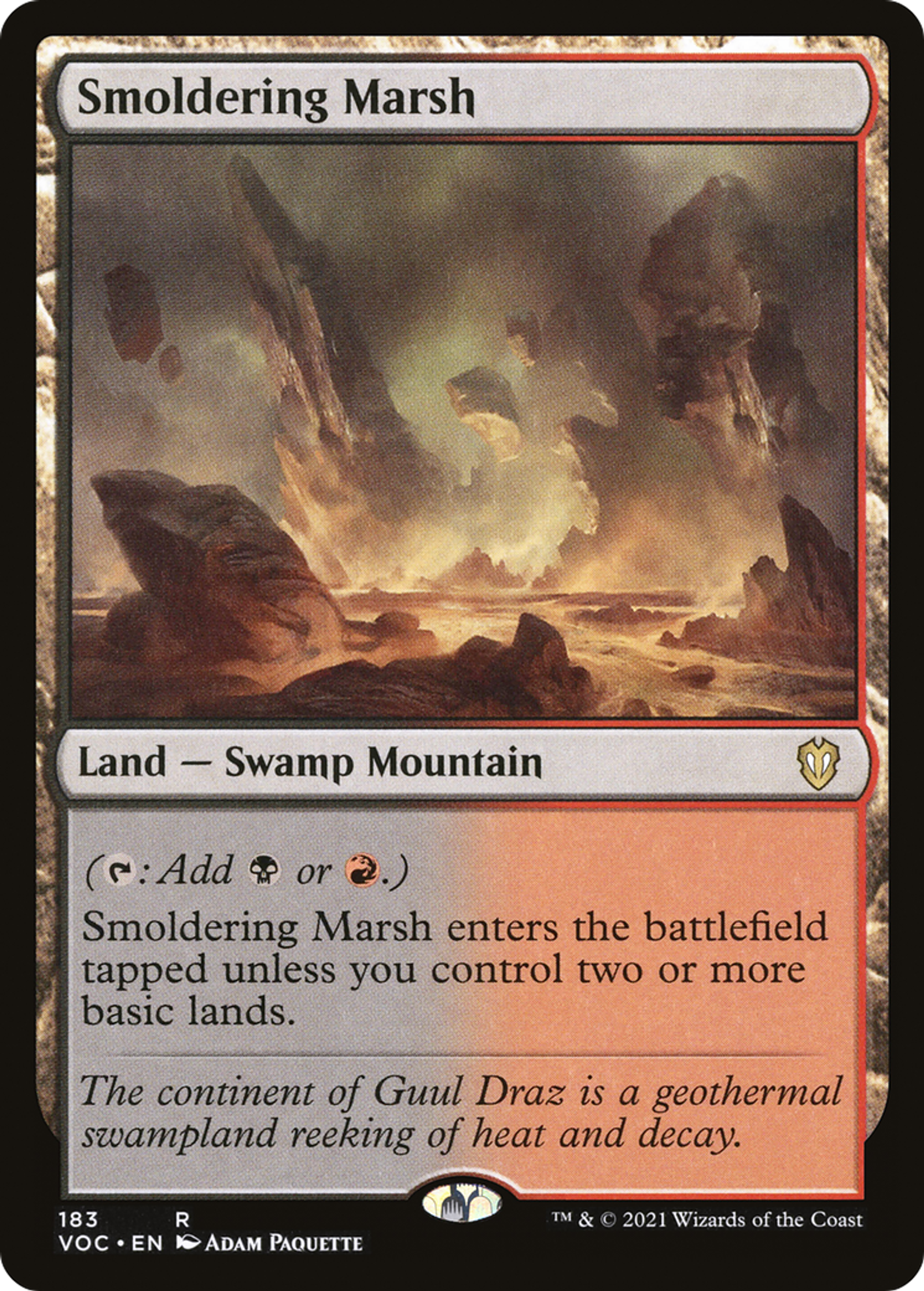 Smoldering Marsh — Crimson Vow Commander — Magic: The Gathering