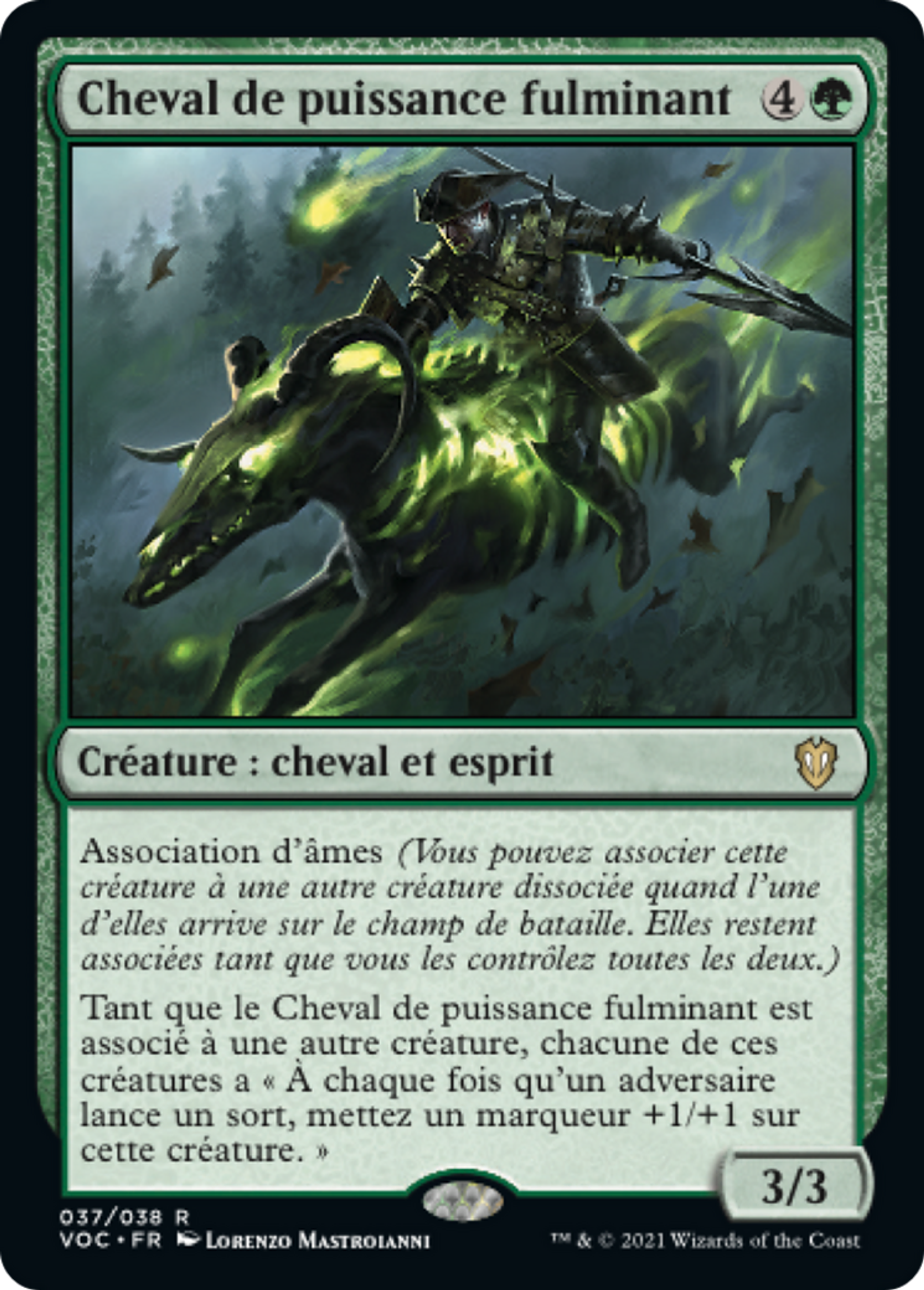 Cheval de puissance fulminant — Crimson Vow Commander — Magic: The Gathering