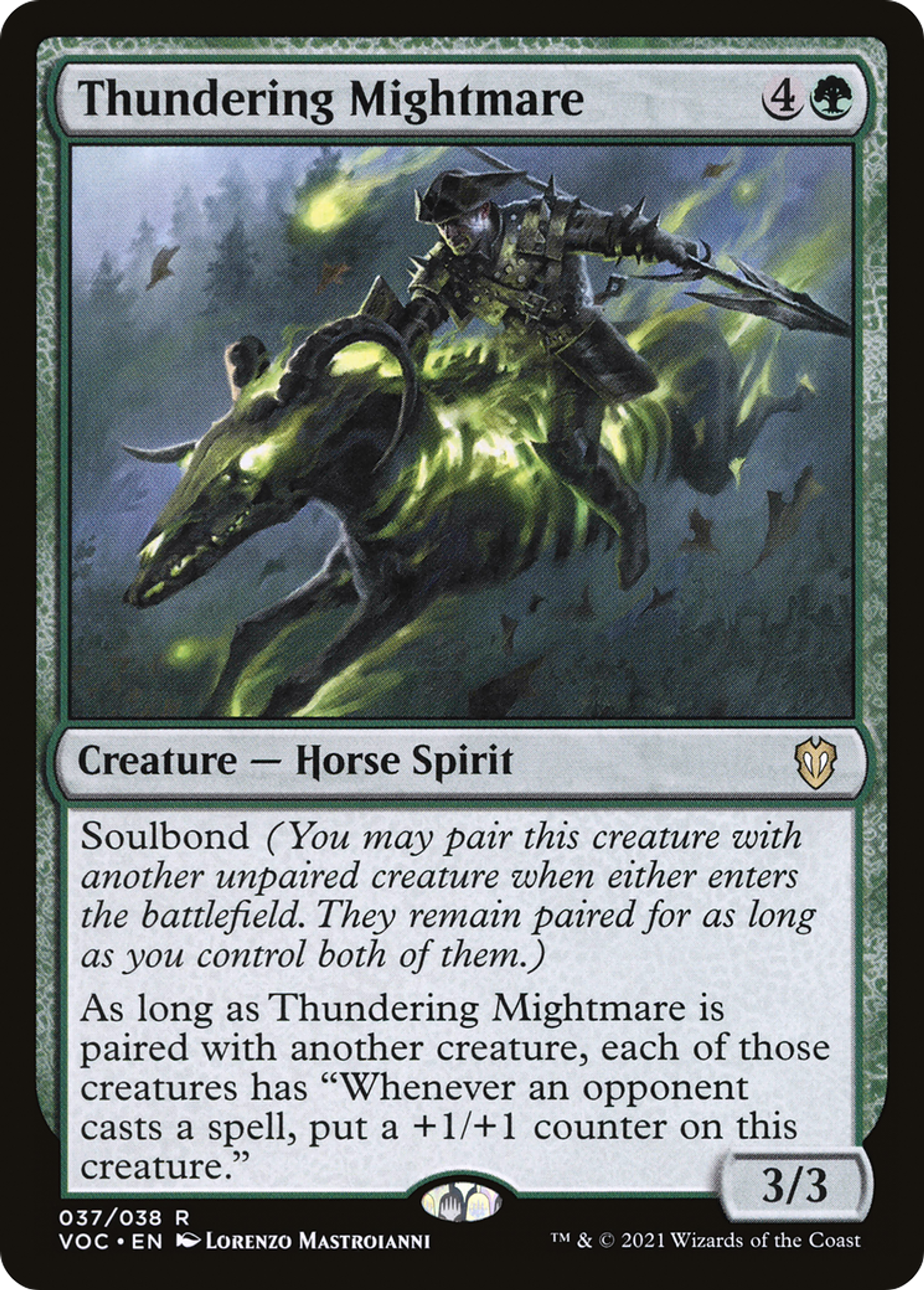 Thundering Mightmare — Crimson Vow Commander — Magic: The Gathering