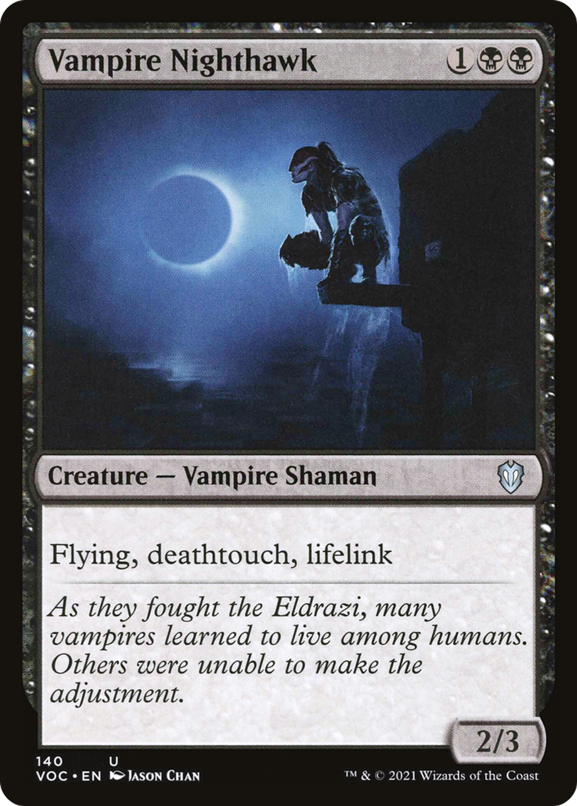 Faucon de nuit vampire — Crimson Vow Commander — Magic: The Gathering