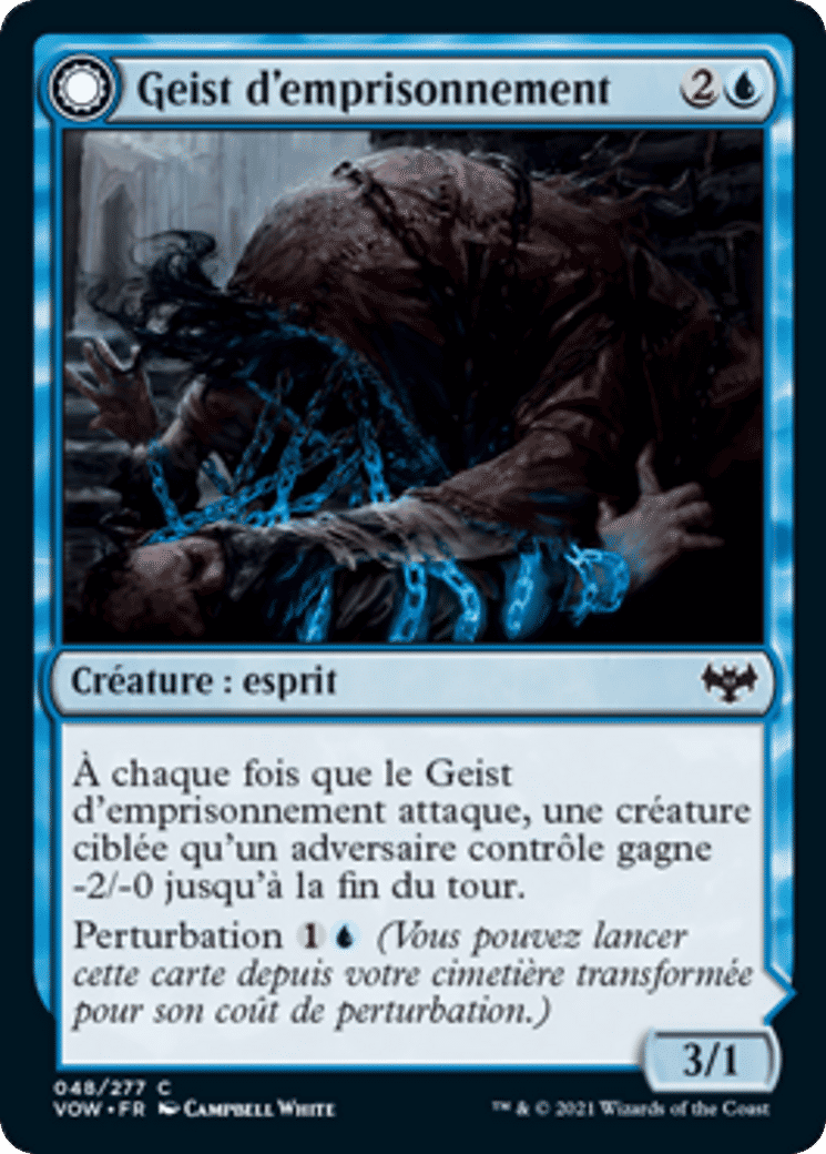 Geist d'emprisonnement // Entraves spectrales — Innistrad: Crimson Vow — Magic: The Gathering