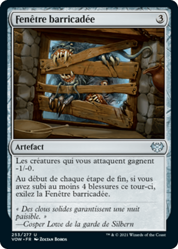 Fenêtre barricadée — Innistrad: Crimson Vow — Magic: The Gathering