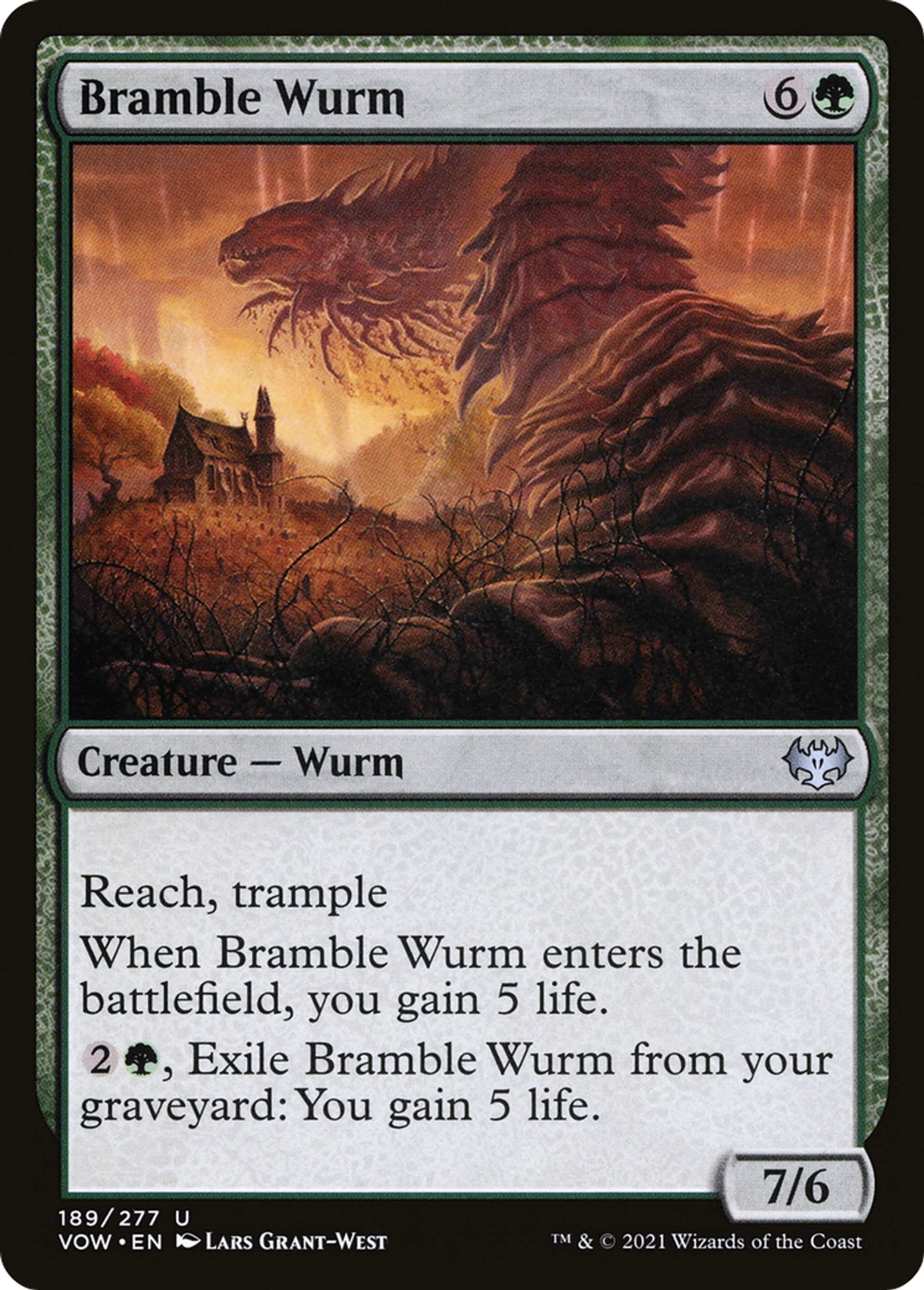 Bramble Wurm — Innistrad: Crimson Vow — Magic: The Gathering