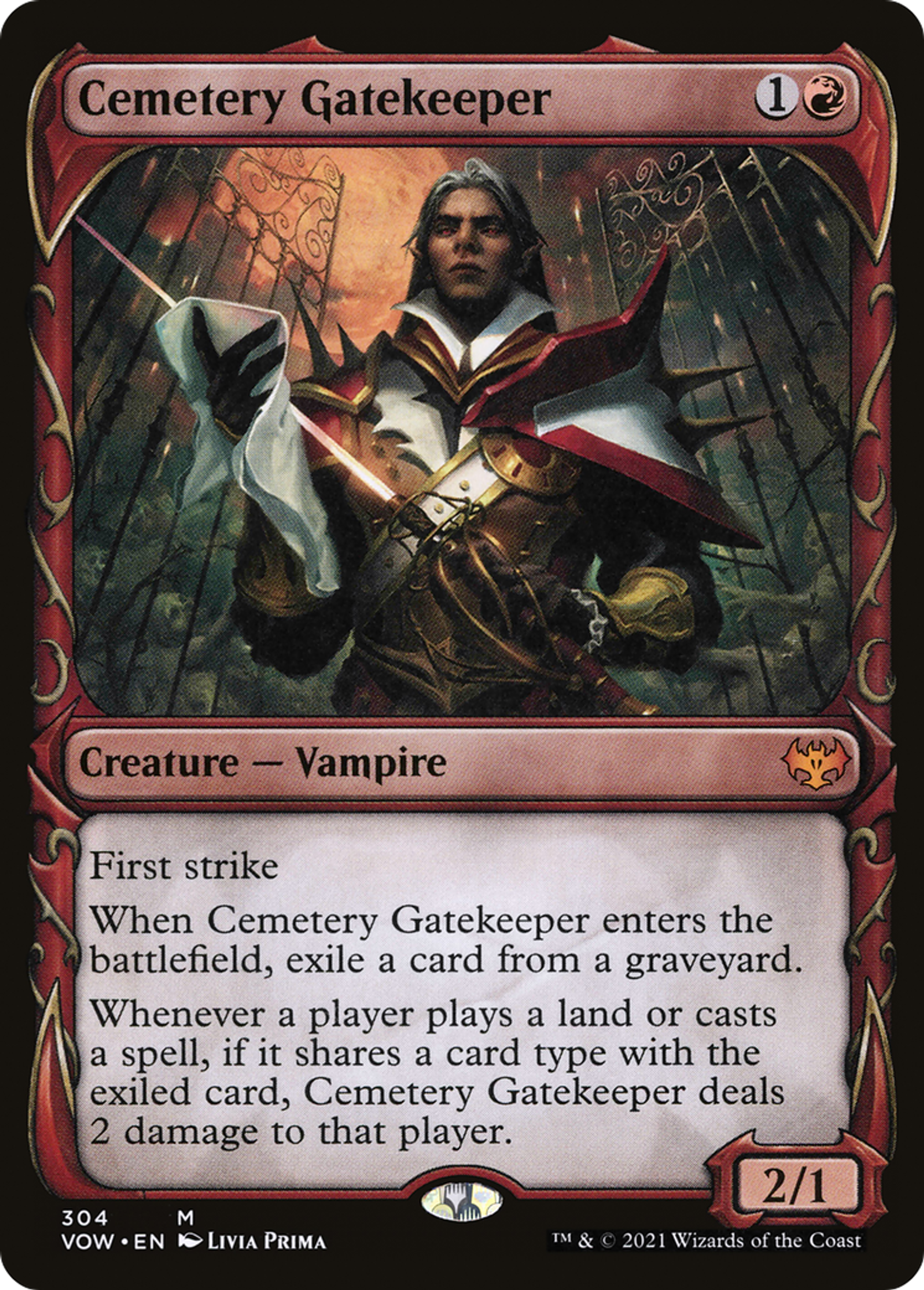 Gardien de la porte du cimetière — Innistrad: Crimson Vow — Magic: The Gathering