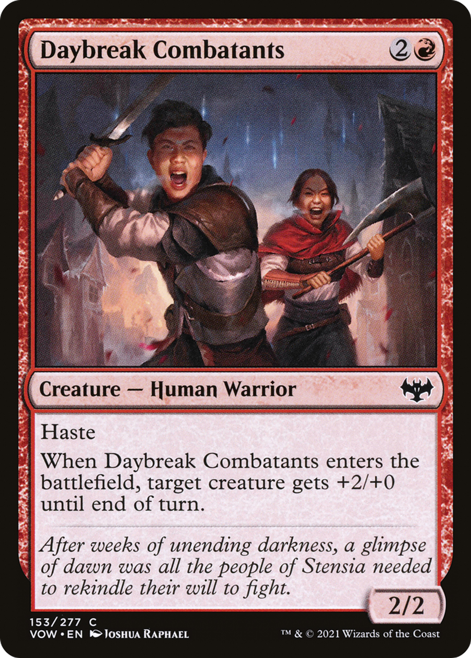 Combattants de l'aube — Innistrad: Crimson Vow — Magic: The Gathering