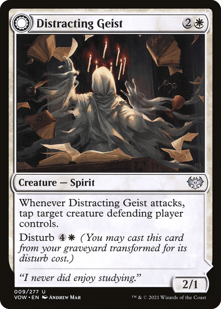 Distracting Geist // Clever Distraction — Innistrad: Crimson Vow — Magic: The Gathering