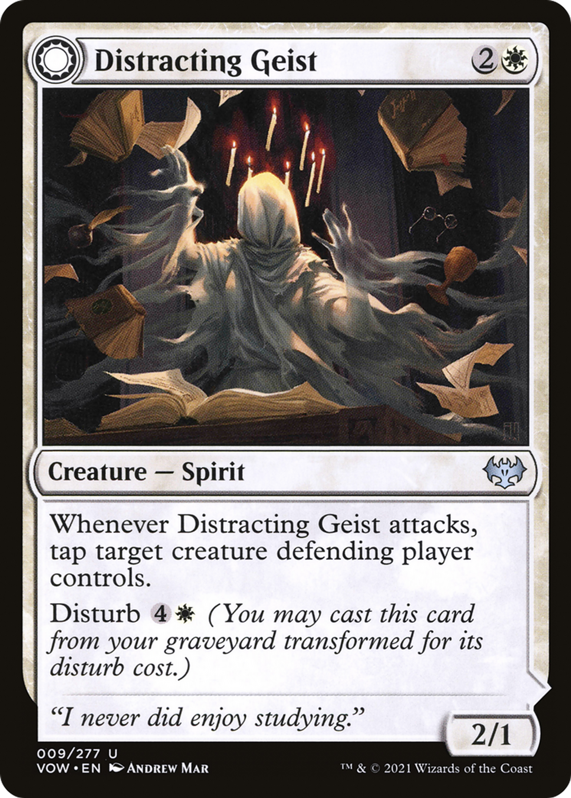 Geist perturbateur // Perturbation rusée — Innistrad: Crimson Vow — Magic: The Gathering