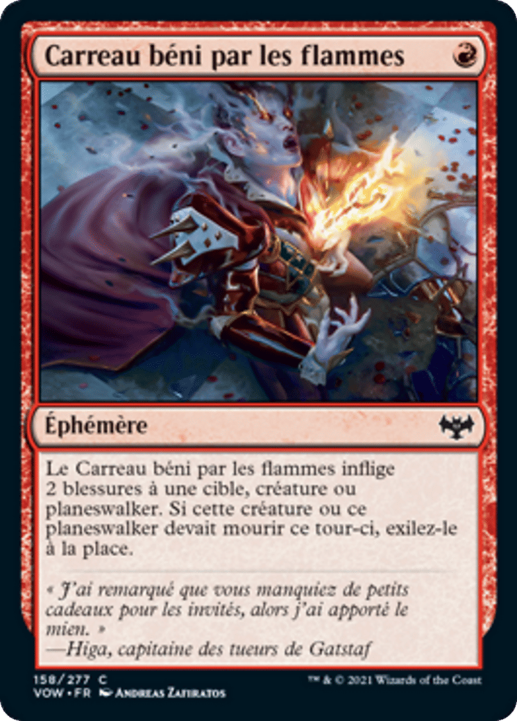 Carreau béni par les flammes — Innistrad: Crimson Vow — Magic: The Gathering