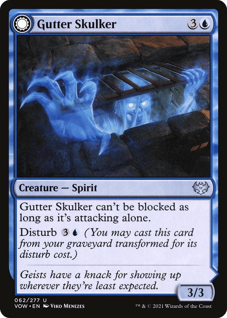 Gutter Skulker // Gutter Shortcut — Innistrad: Crimson Vow — Magic: The Gathering
