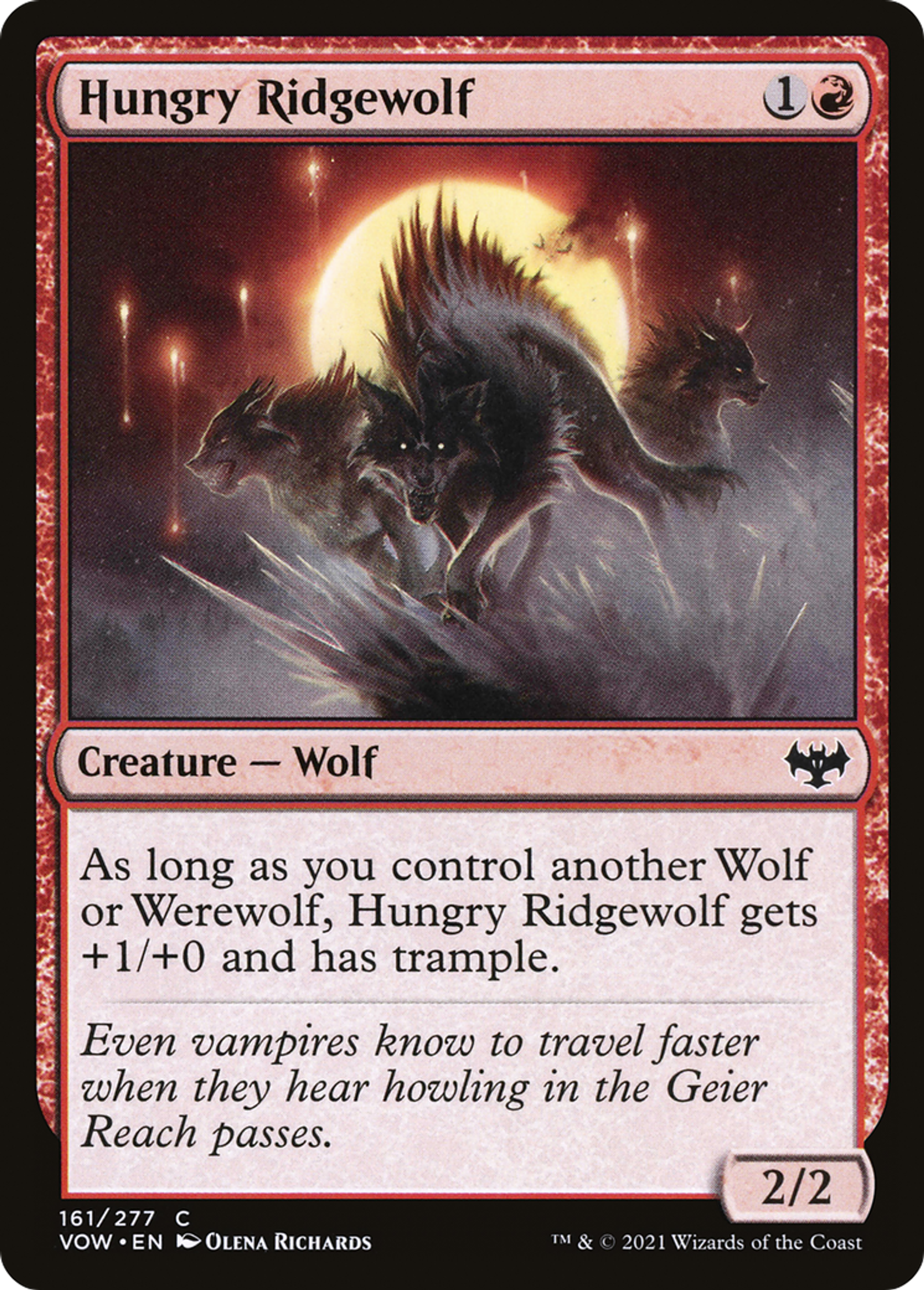 Hungry Ridgewolf — Innistrad: Crimson Vow — Magic: The Gathering