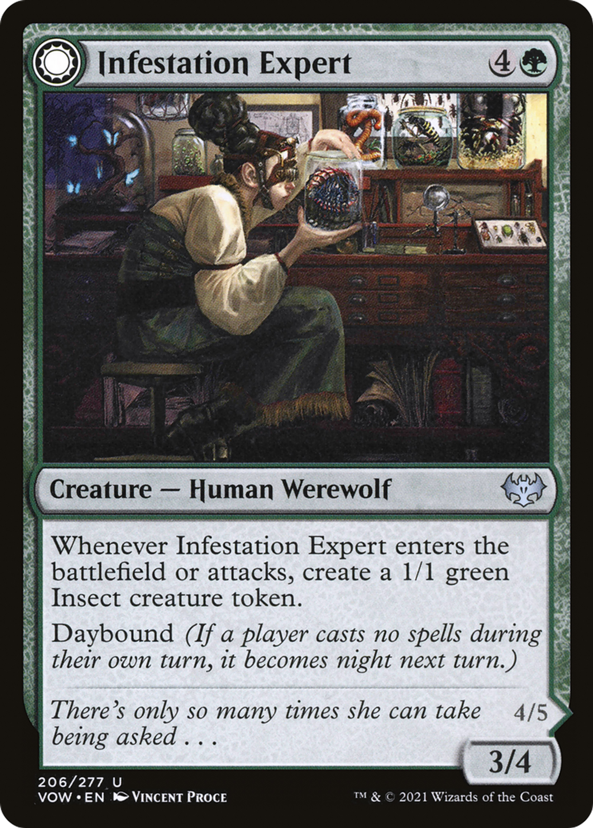 Experte en infestation // Loup-garou infesté — Innistrad: Crimson Vow — Magic: The Gathering