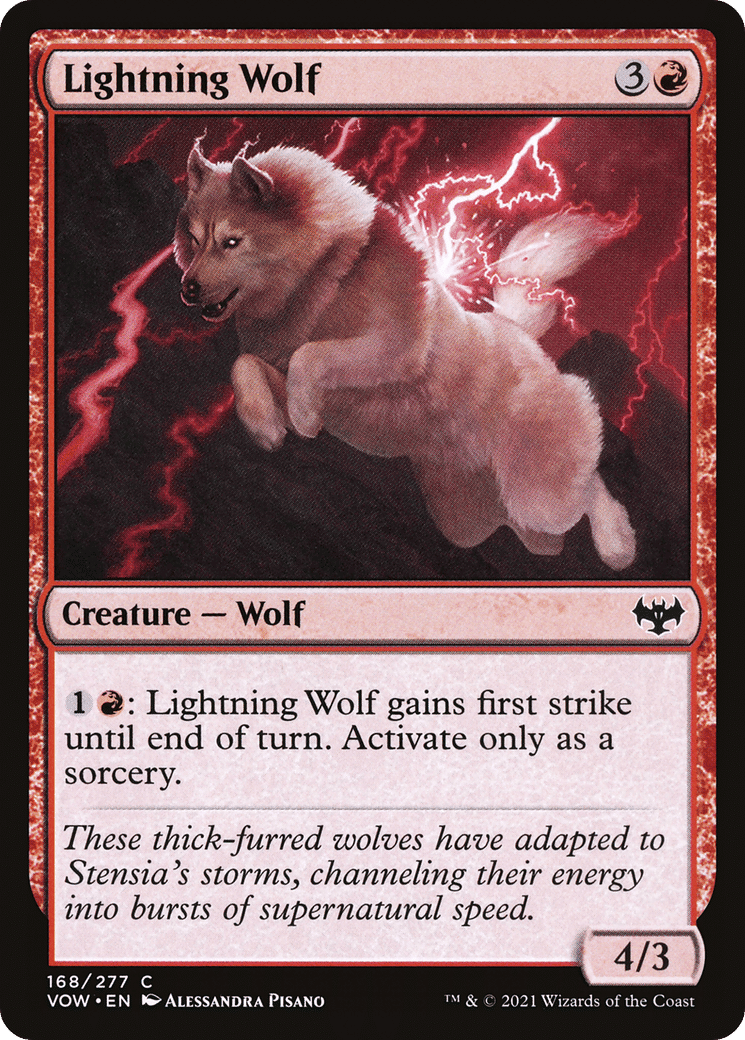 Lightning Wolf — Innistrad: Crimson Vow — Magic: The Gathering