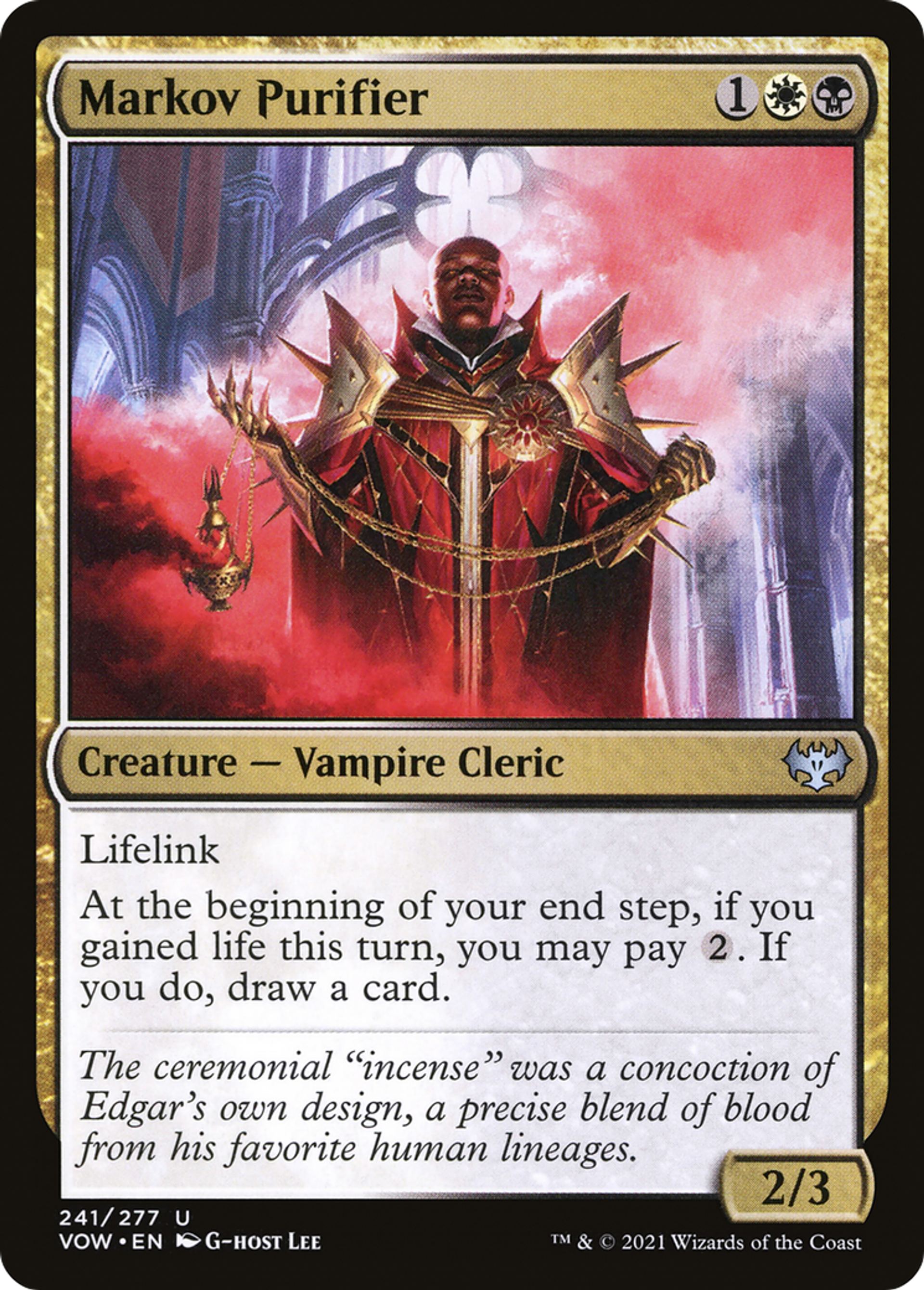 Markov Purifier — Innistrad: Crimson Vow — Magic: The Gathering