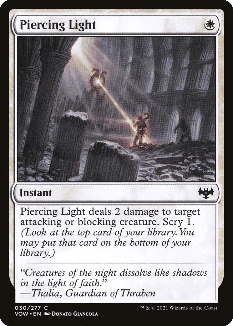 Piercing Light — Innistrad: Crimson Vow — Magic: The Gathering
