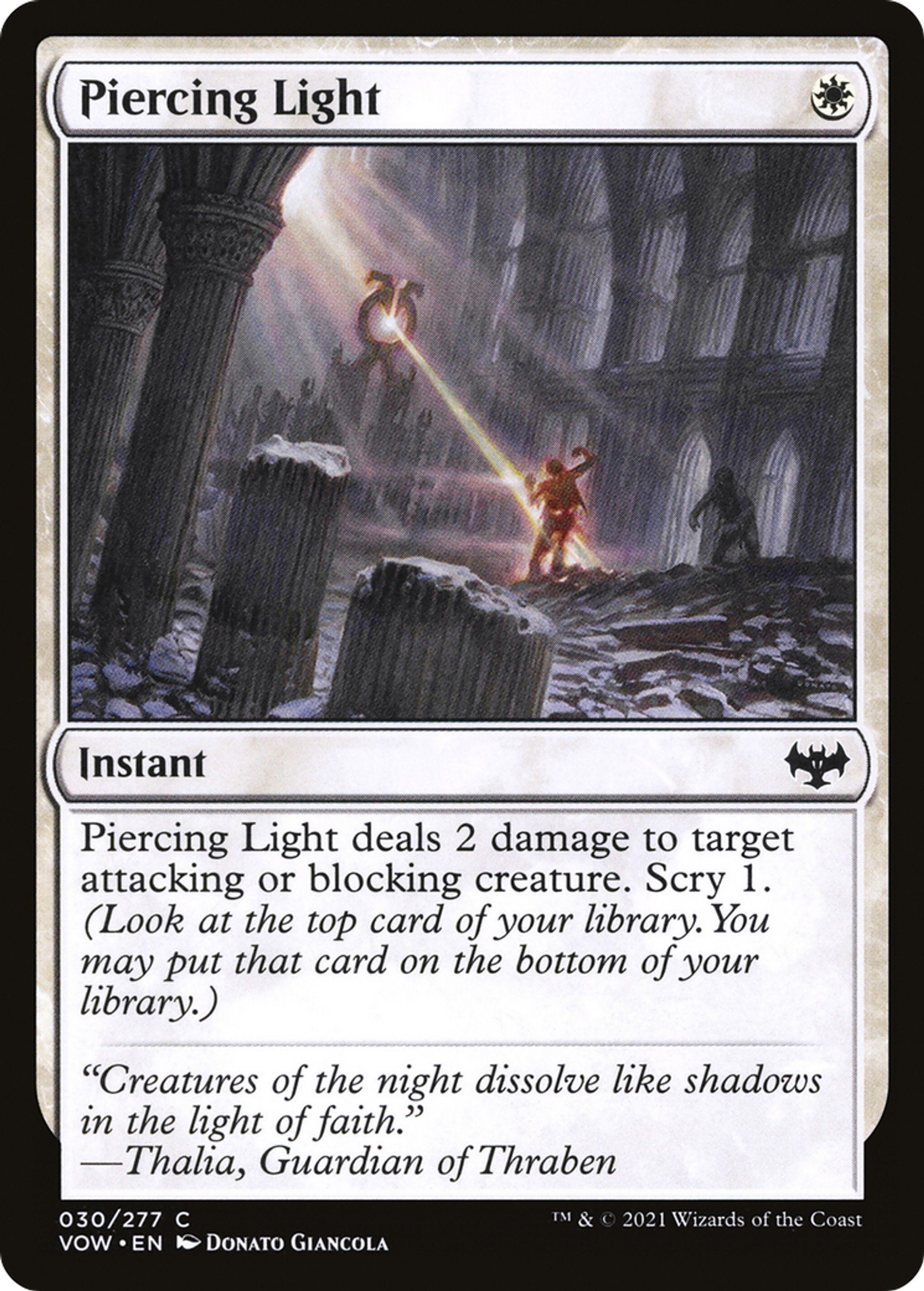 Piercing Light — Innistrad: Crimson Vow — Magic: The Gathering