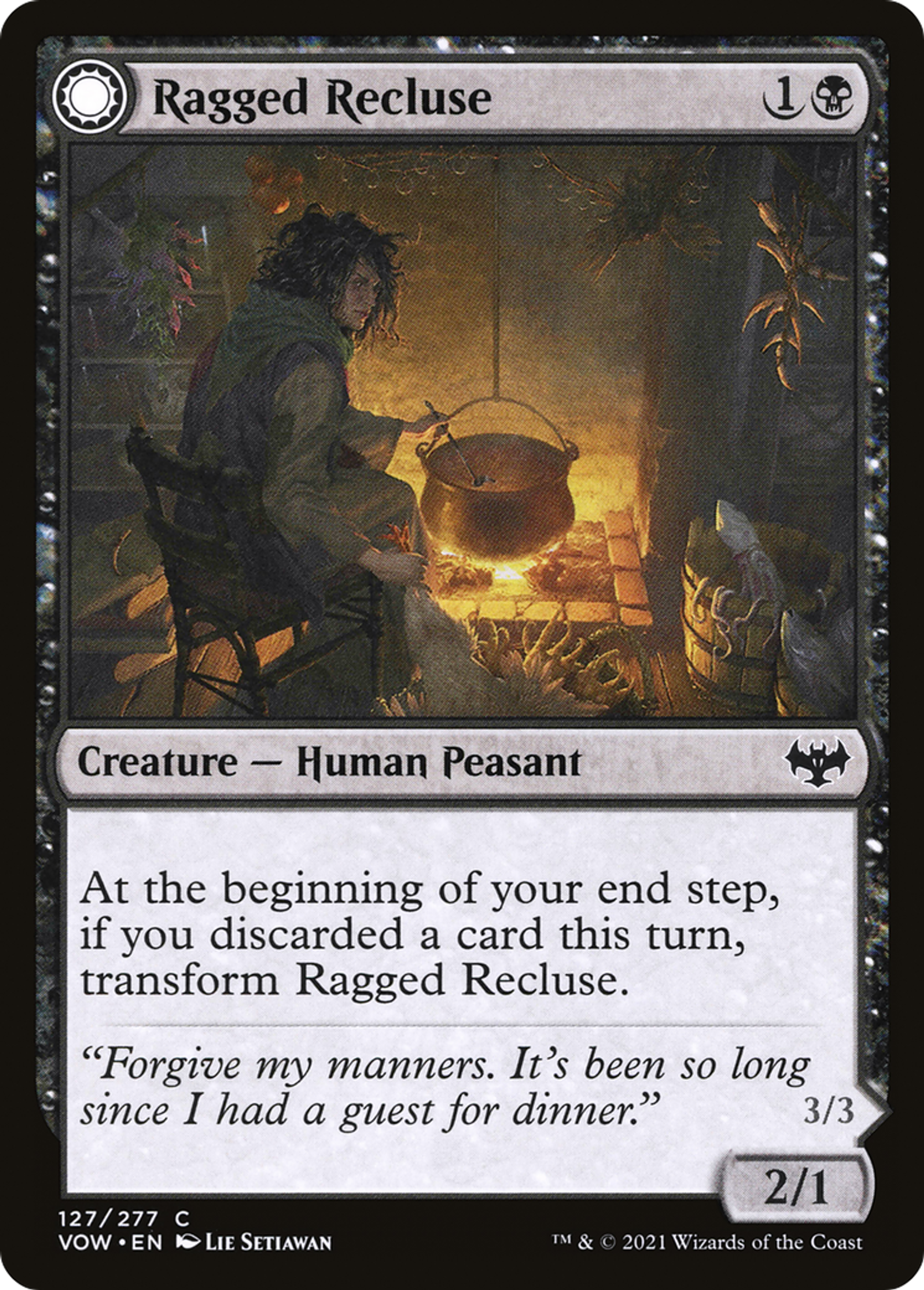 Recluse en haillons // Envoûteuse odieuse — Innistrad: Crimson Vow — Magic: The Gathering