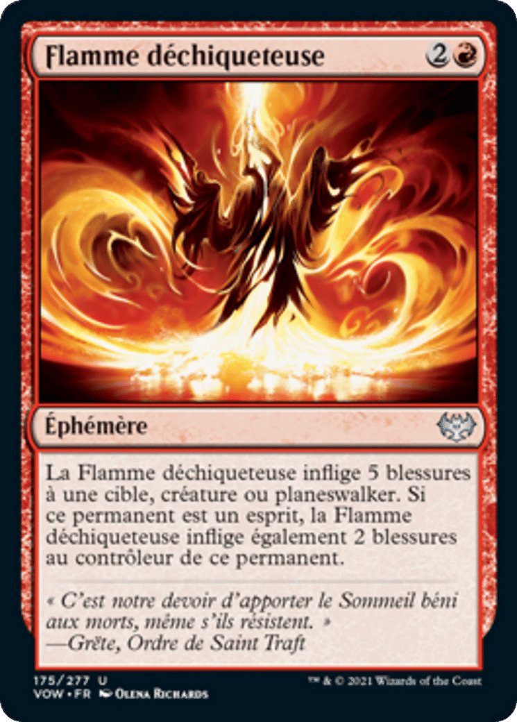 Flamme déchiqueteuse — Innistrad: Crimson Vow — Magic: The Gathering