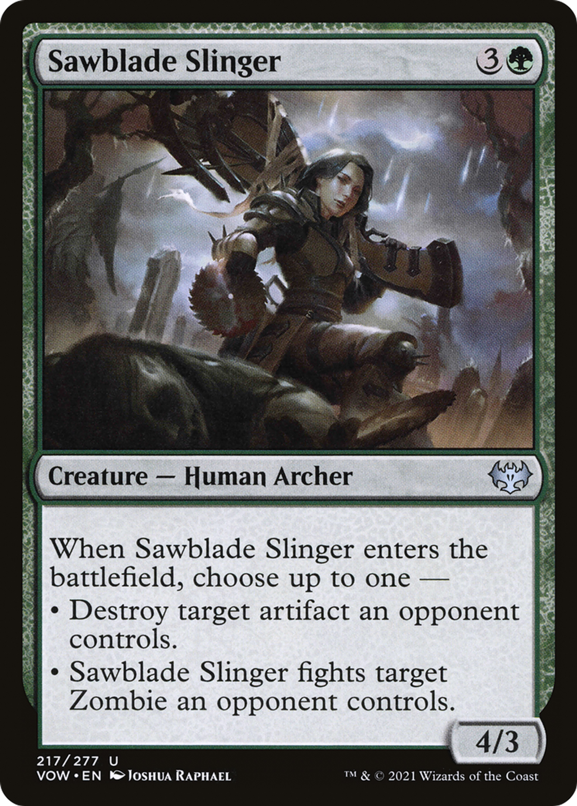 Sawblade Slinger — Innistrad: Crimson Vow — Magic: The Gathering
