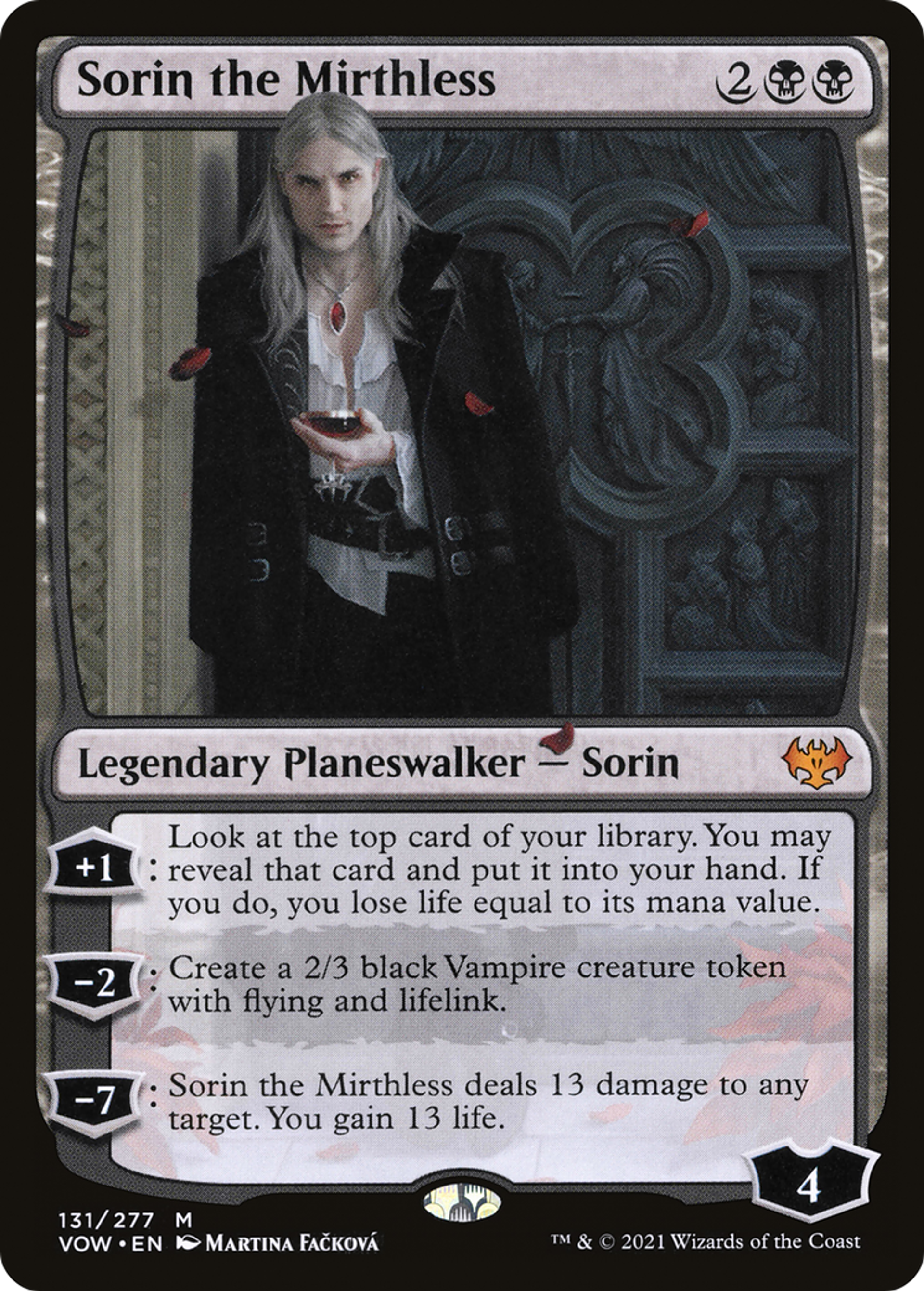 Sorin le morose — Innistrad: Crimson Vow — Magic: The Gathering