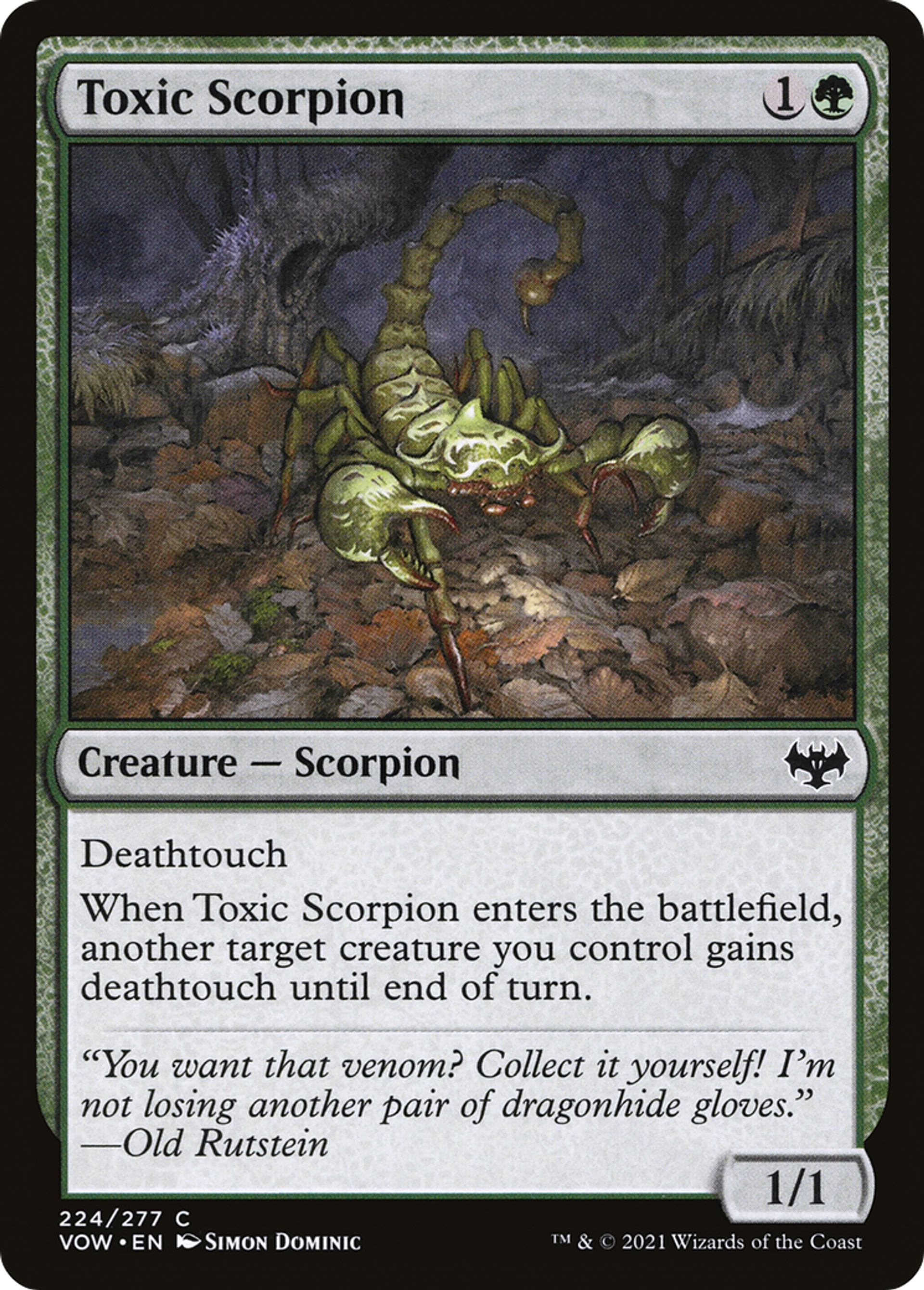 Toxic Scorpion — Innistrad: Crimson Vow — Magic: The Gathering